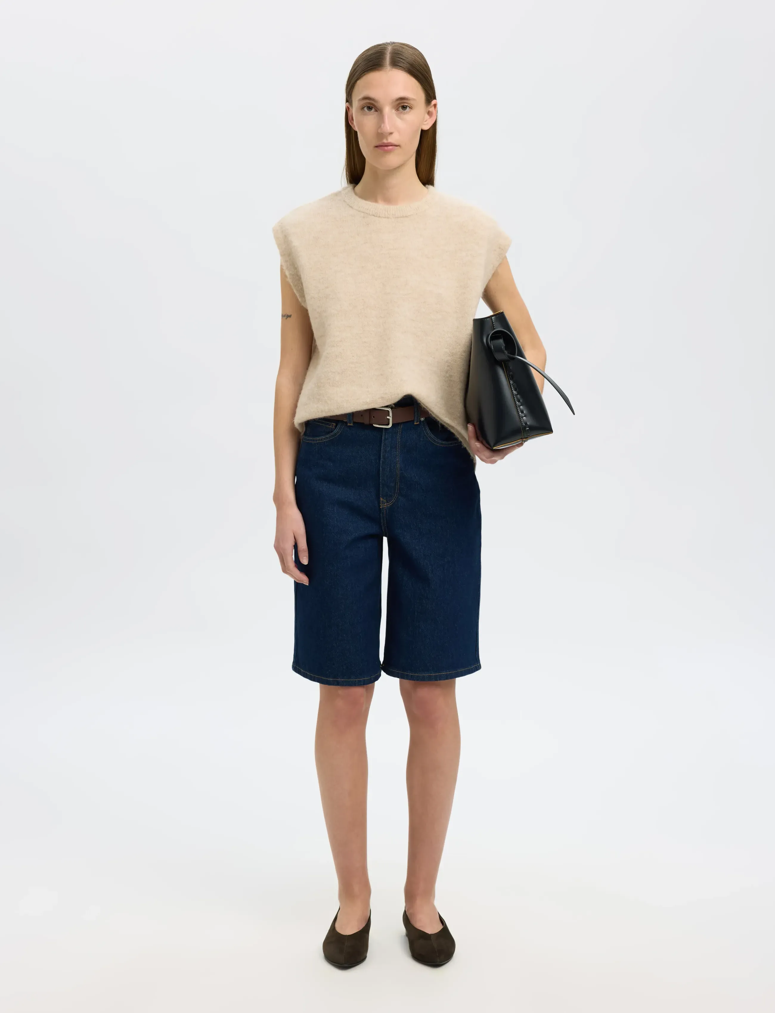Selected - SLFLULU SL KNIT VEST - knitted vests - birch - 5