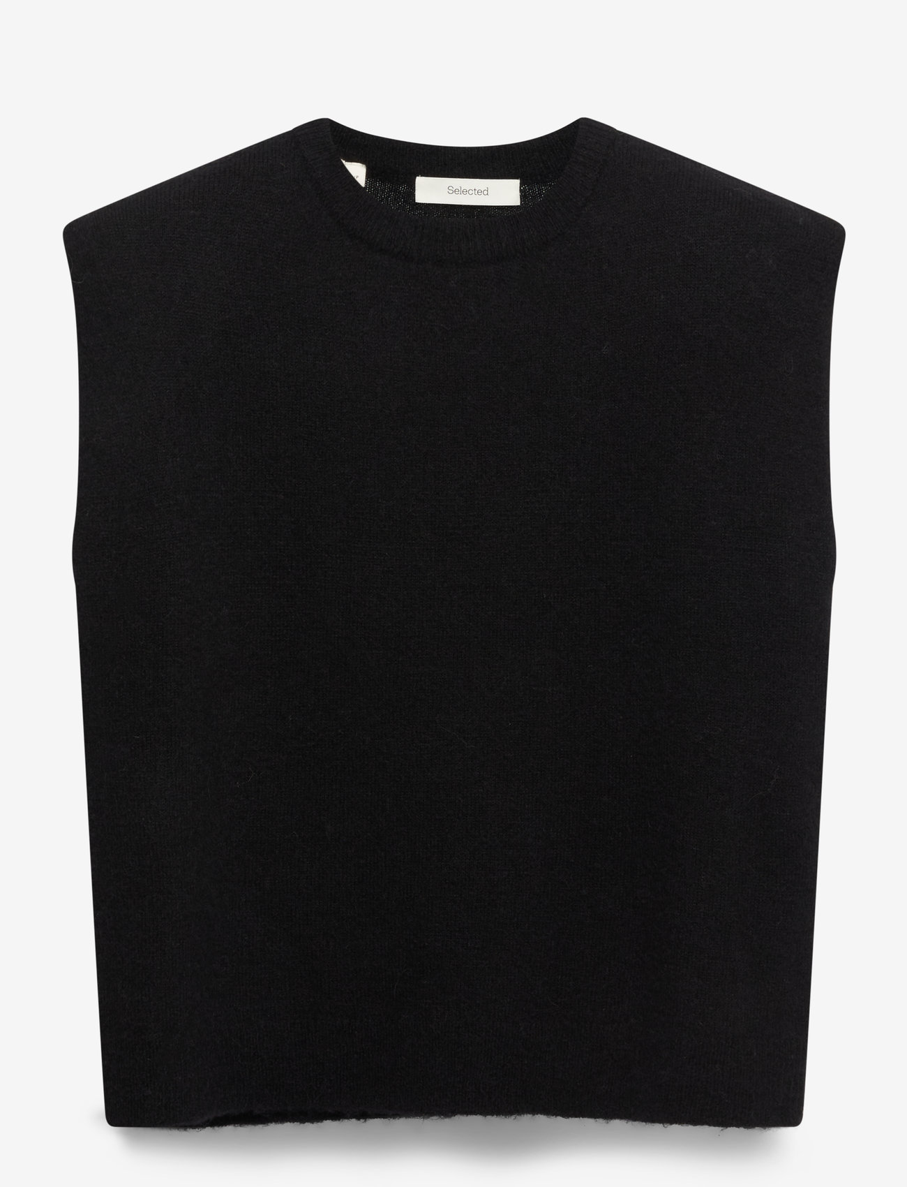 Selected - SLFLULU SL KNIT VEST - strikveste - black - 1