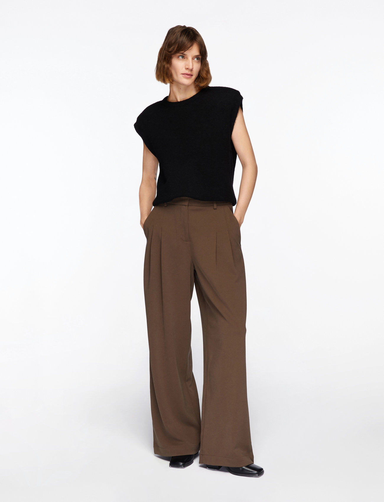 Selected - SLFLULU SL KNIT VEST - strikveste - black - 2