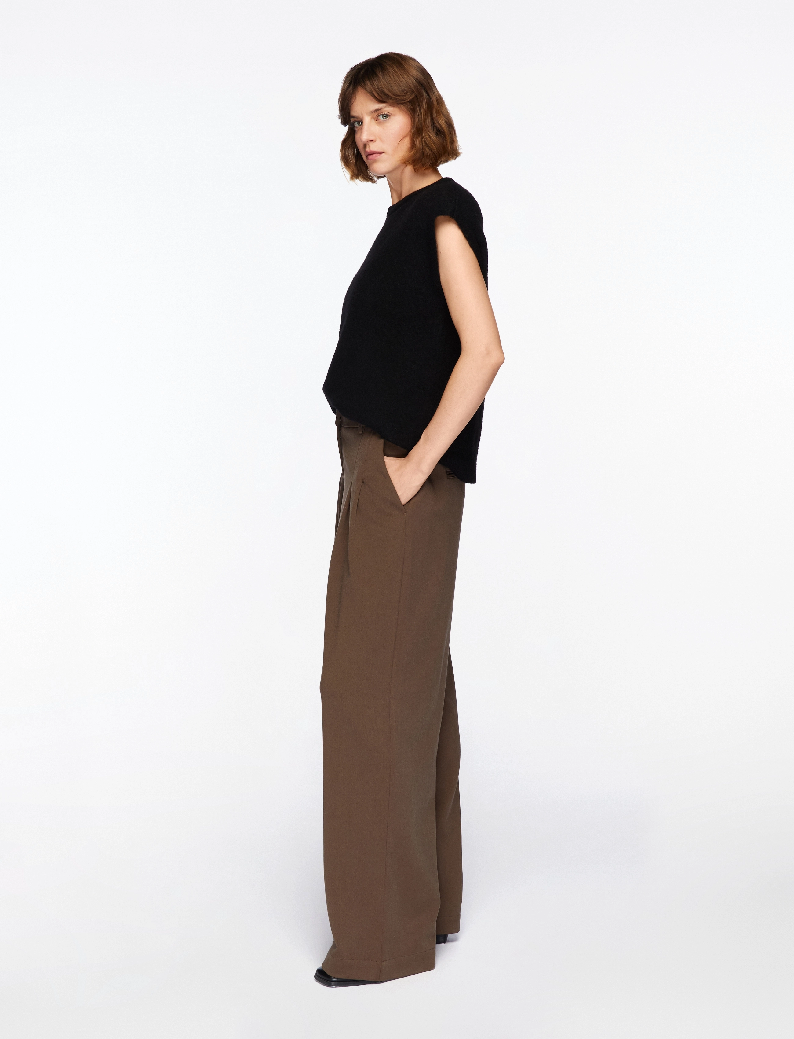 Selected - SLFLULU SL KNIT VEST - vestes tricot - black - 3
