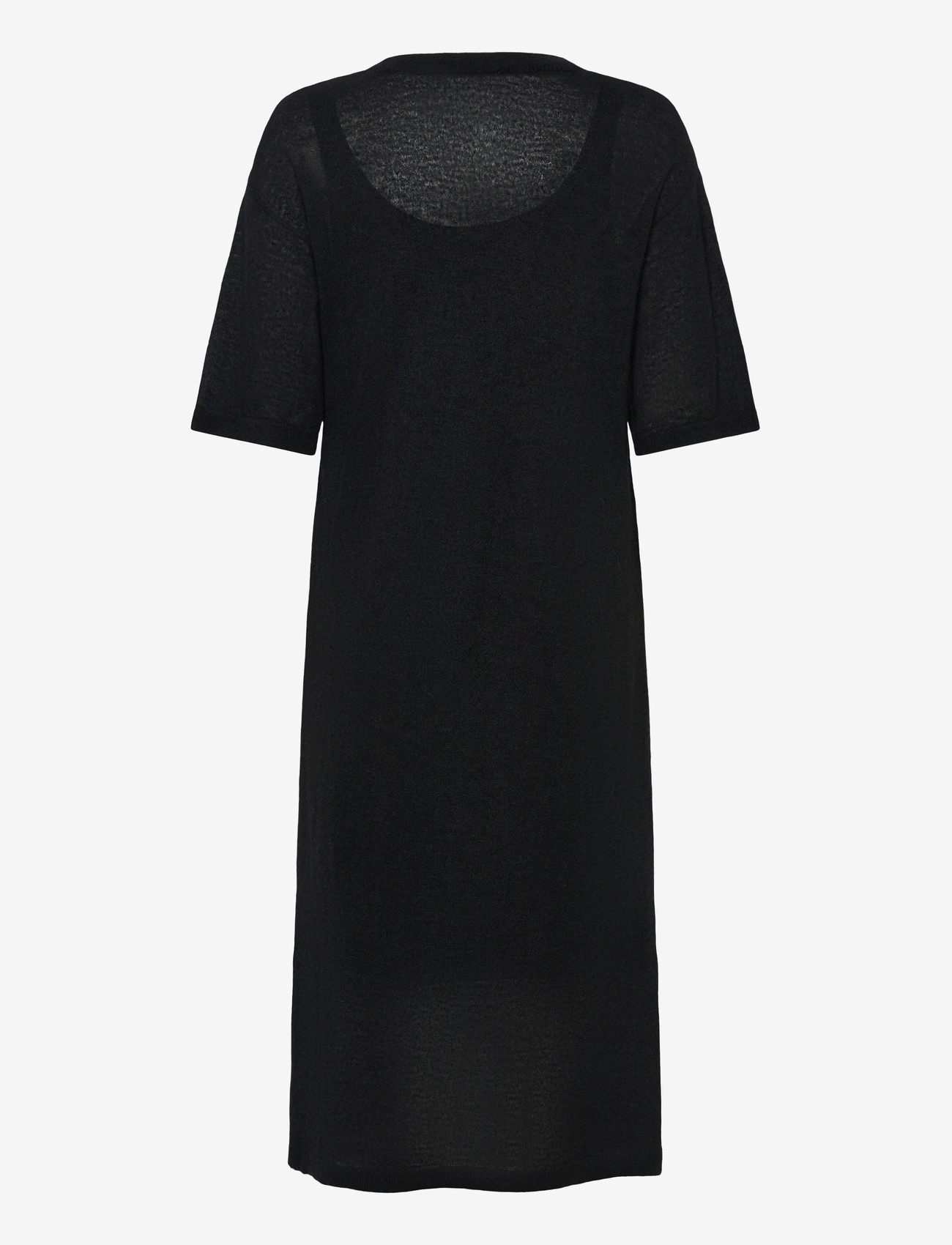 Selected - SLFSHIRLEY 2/4 KNIT DRESS - knitted dresses - black - 1