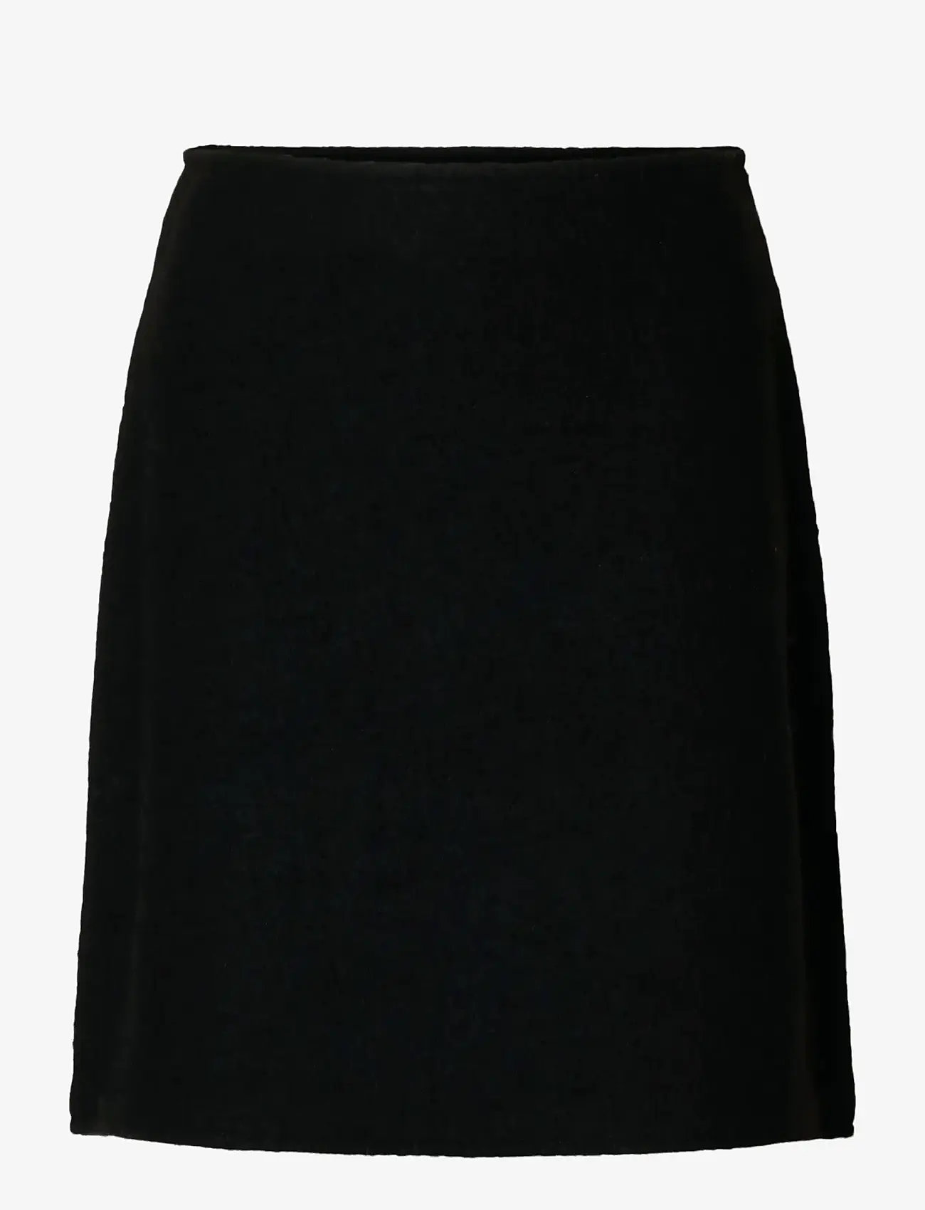 Selected - SLFDARLA HW KNIT SKIRT - stickade kjolar - black - 1