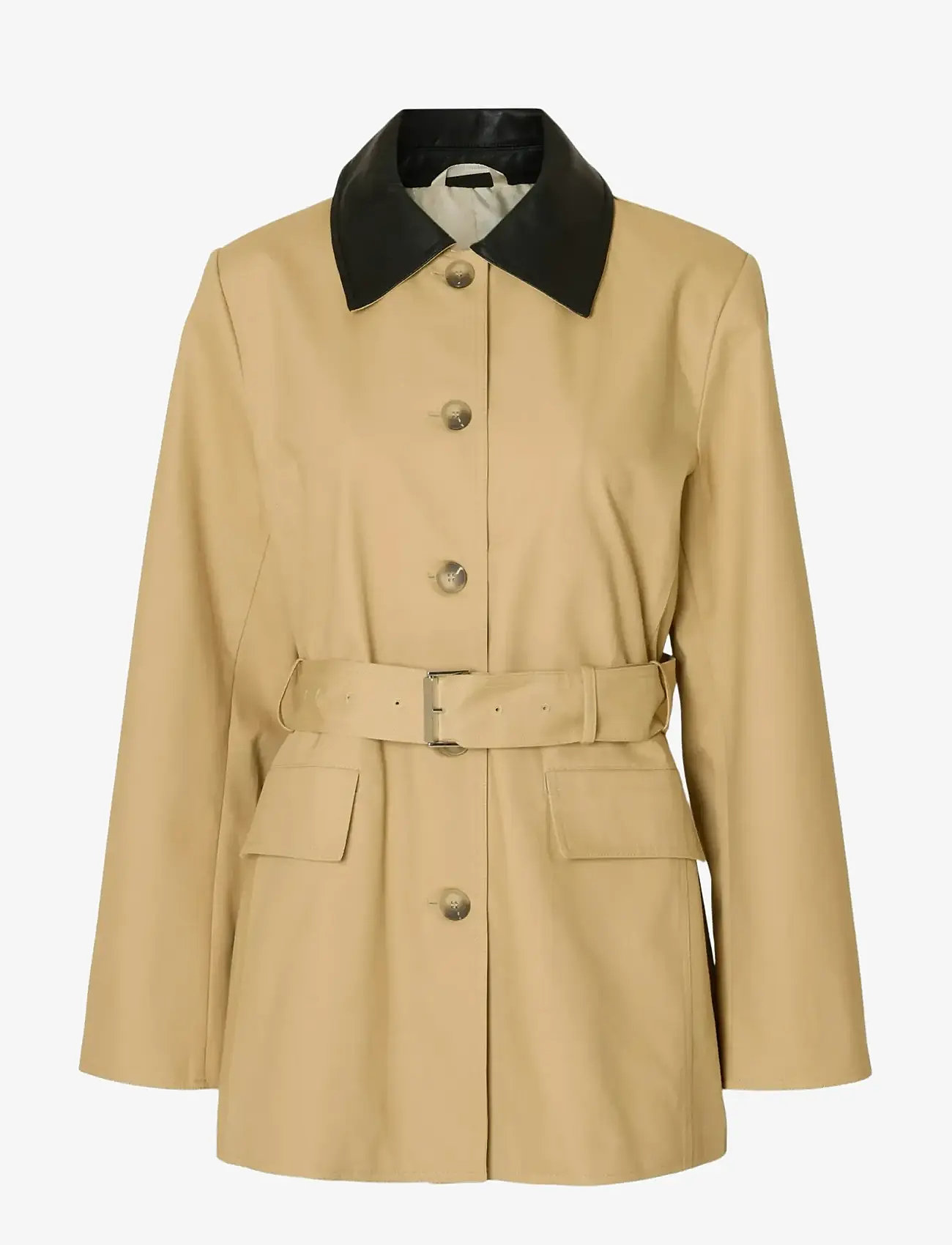 Selected - SLFDUA JACKET - trenchcoats - travertine - 1