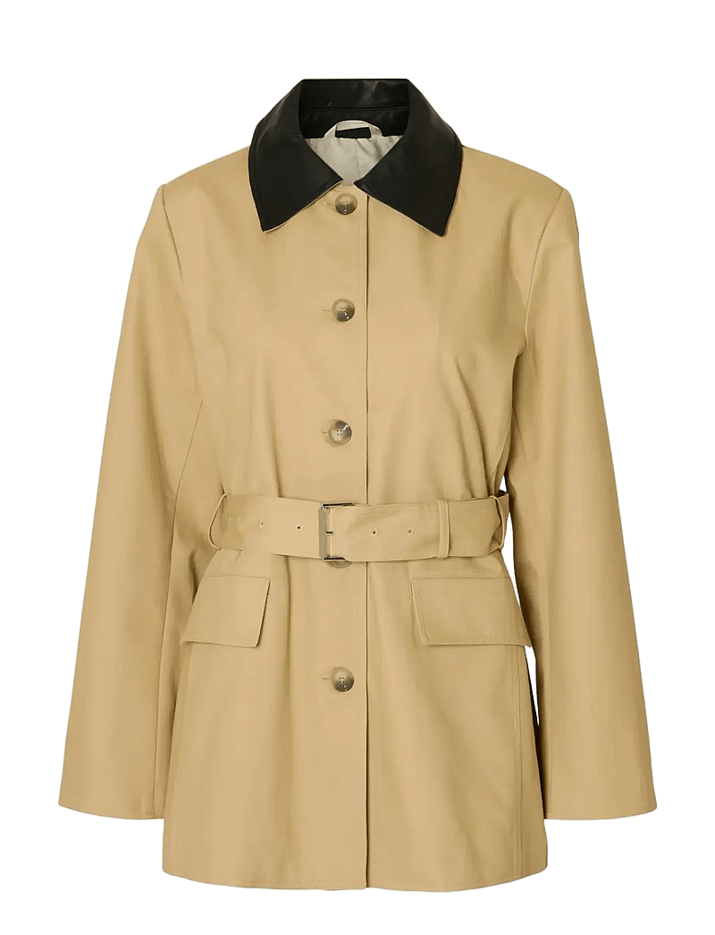 Selected - SLFDUA JACKET - trenchcoats - travertine - 1