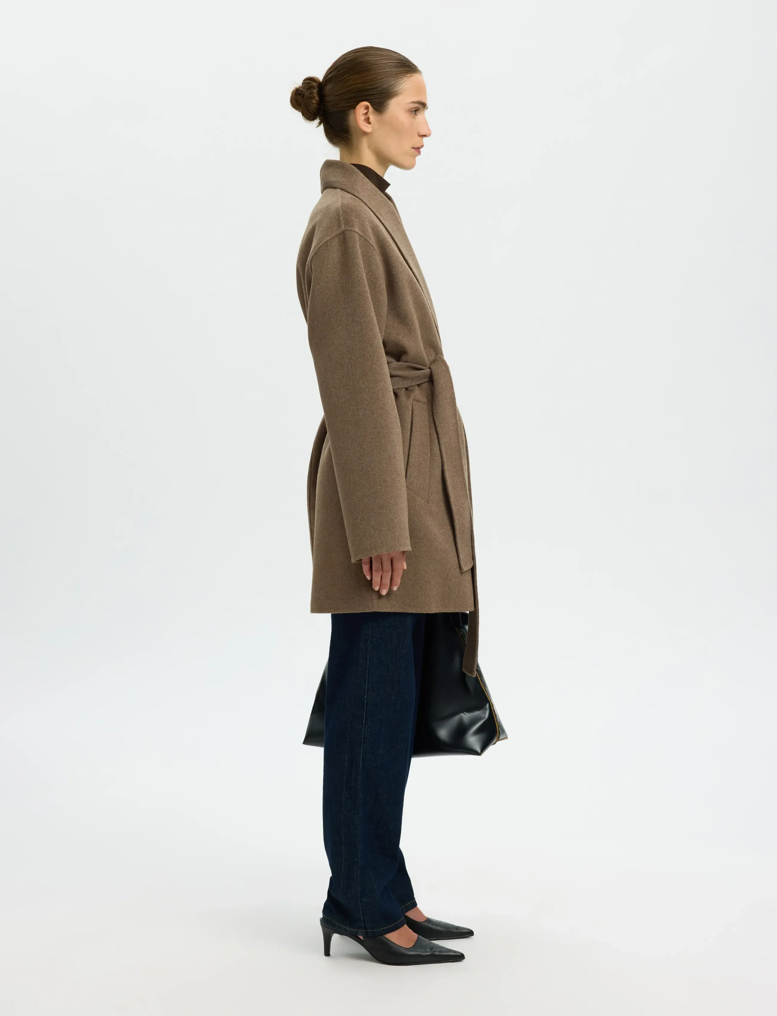 Selected - SLFALIA HANDMADE JACKET - vinterjackor - fungi - 4