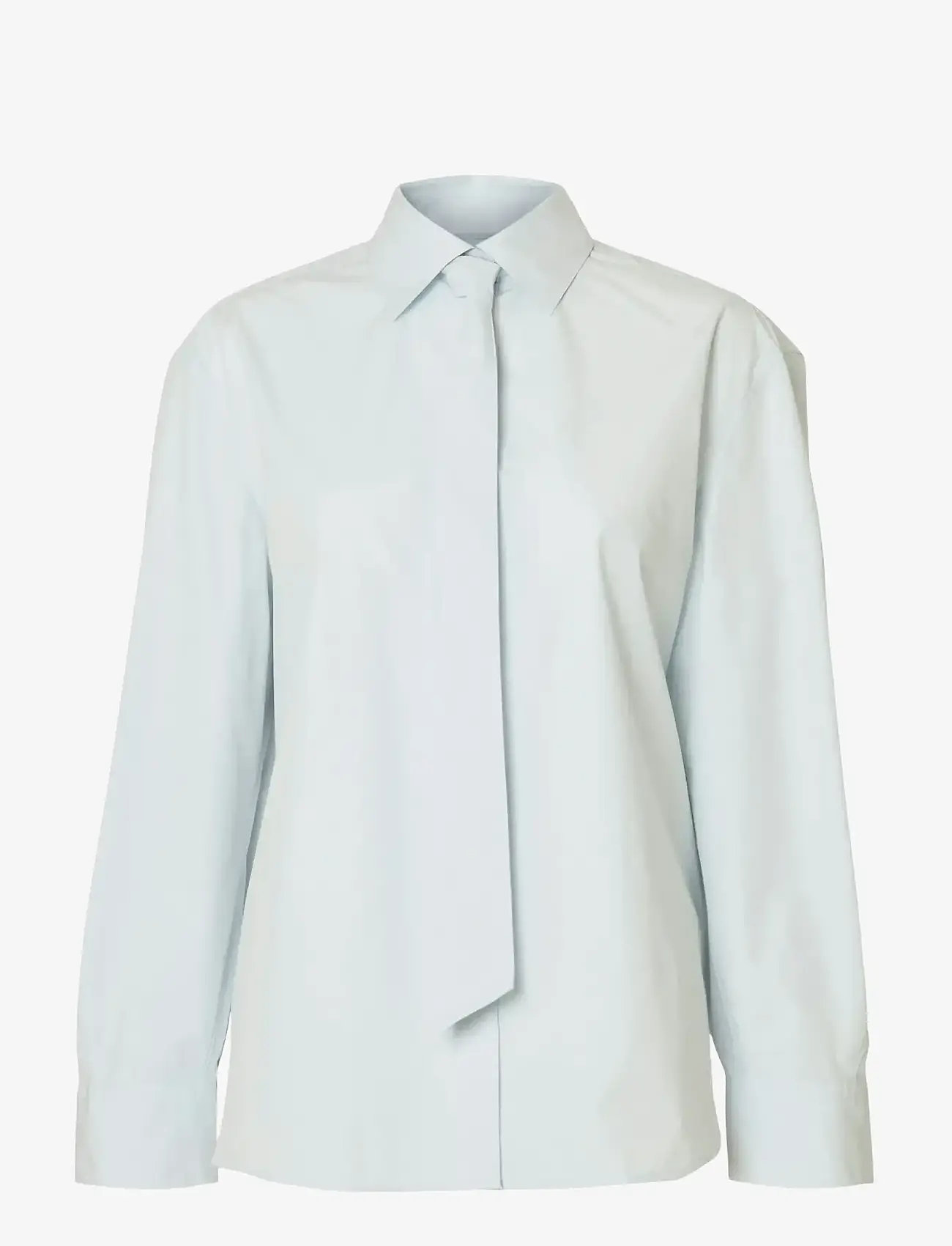 Selected - SLFNORMA OVERSIZE LS SHIRT B - langärmlige hemden - ancient water - 1