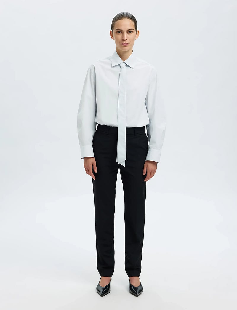 Selected - SLFNORMA OVERSIZE LS SHIRT B - langärmlige hemden - ancient water - 5