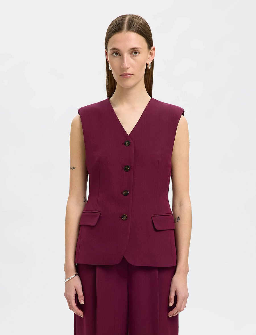 Selected - SLFFEDORA VEST - fig - 0
