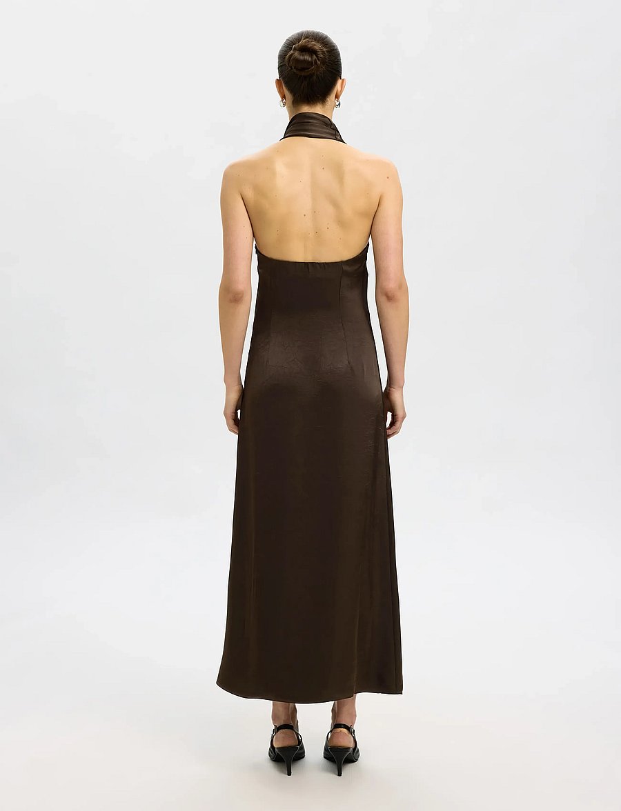 Selected - SLFCECILIA SLIM NECKHOLDER ANKLE DRESS B - maxikleider - delicioso - 3