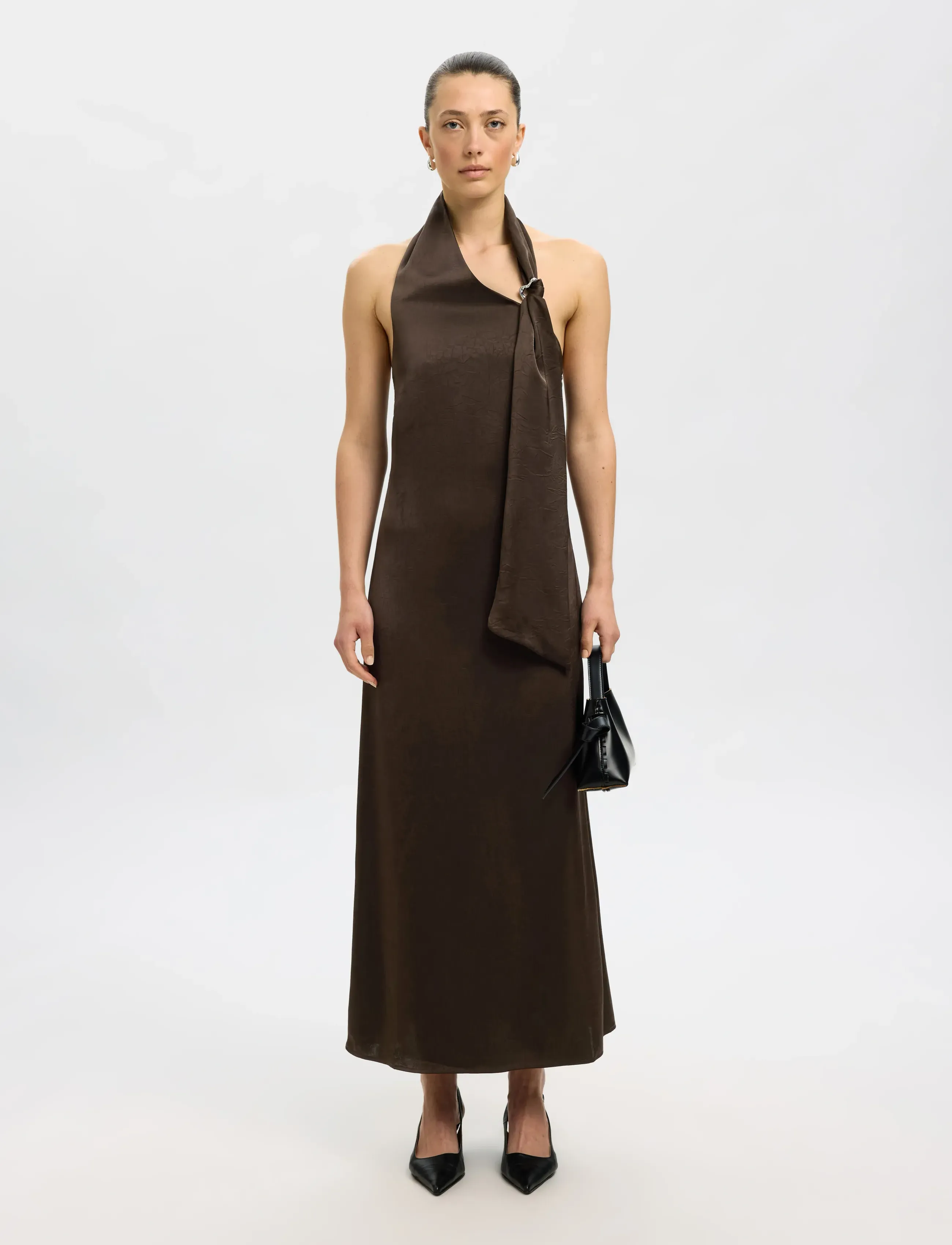 SELECTED Slfcecilia Slim Neckholder Ankle Dress B maxiklänningar dam – bild 5