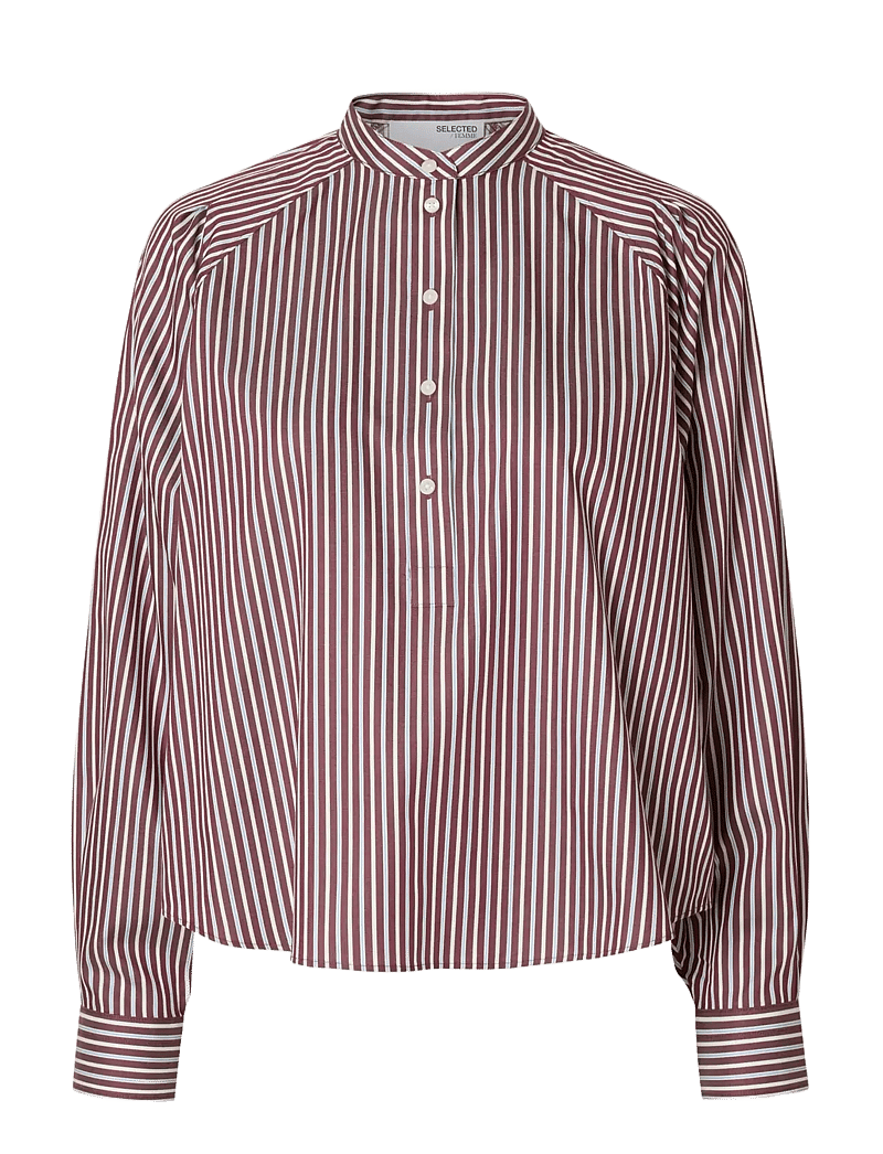 Selected - SLFMARIETTE RELAXED LS SHIRT B - langärmlige hemden - fig - 1