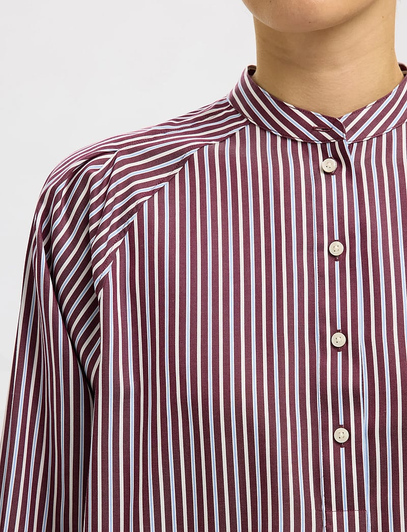 Selected - SLFMARIETTE RELAXED LS SHIRT B - langärmlige hemden - fig - 3