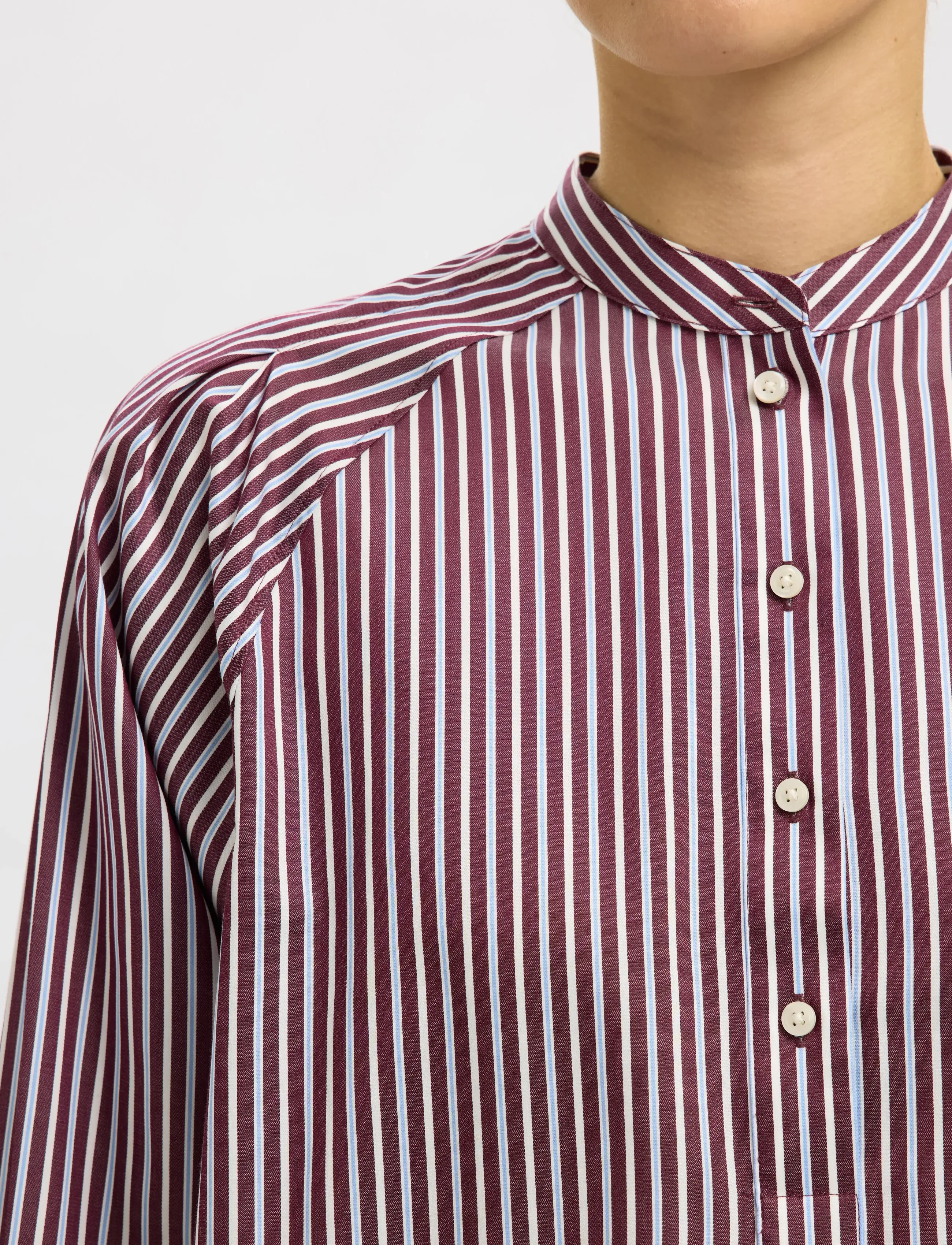 Selected - SLFMARIETTE RELAXED LS SHIRT B - fig - 3