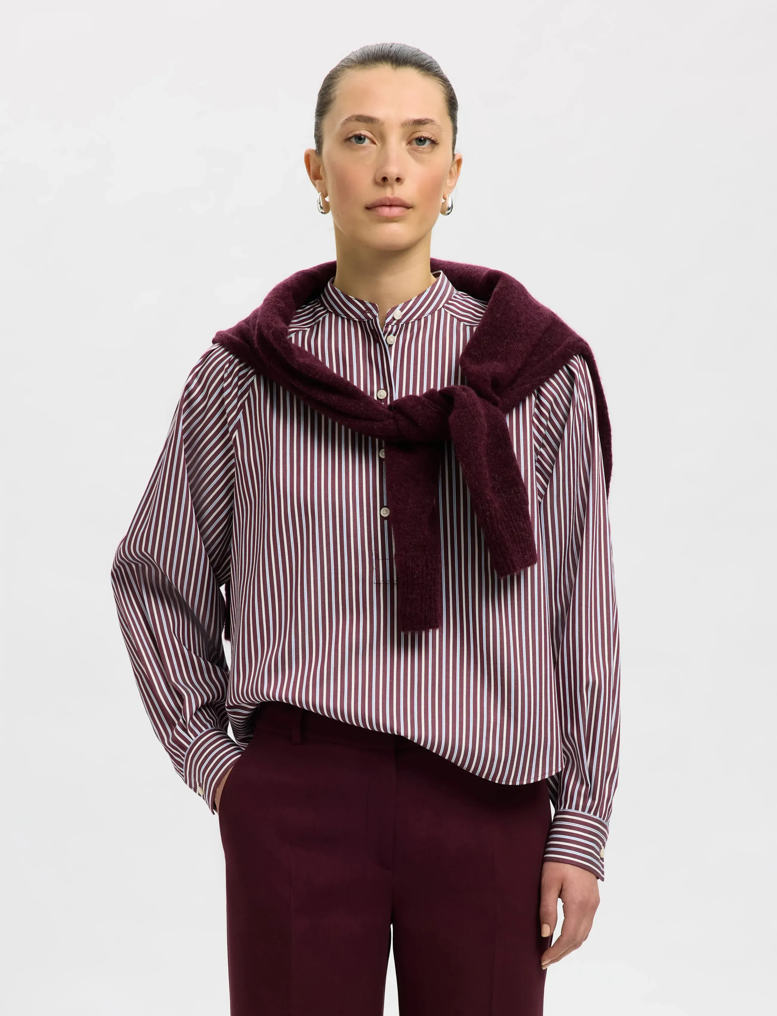Selected - SLFMARIETTE RELAXED LS SHIRT B - fig - 4