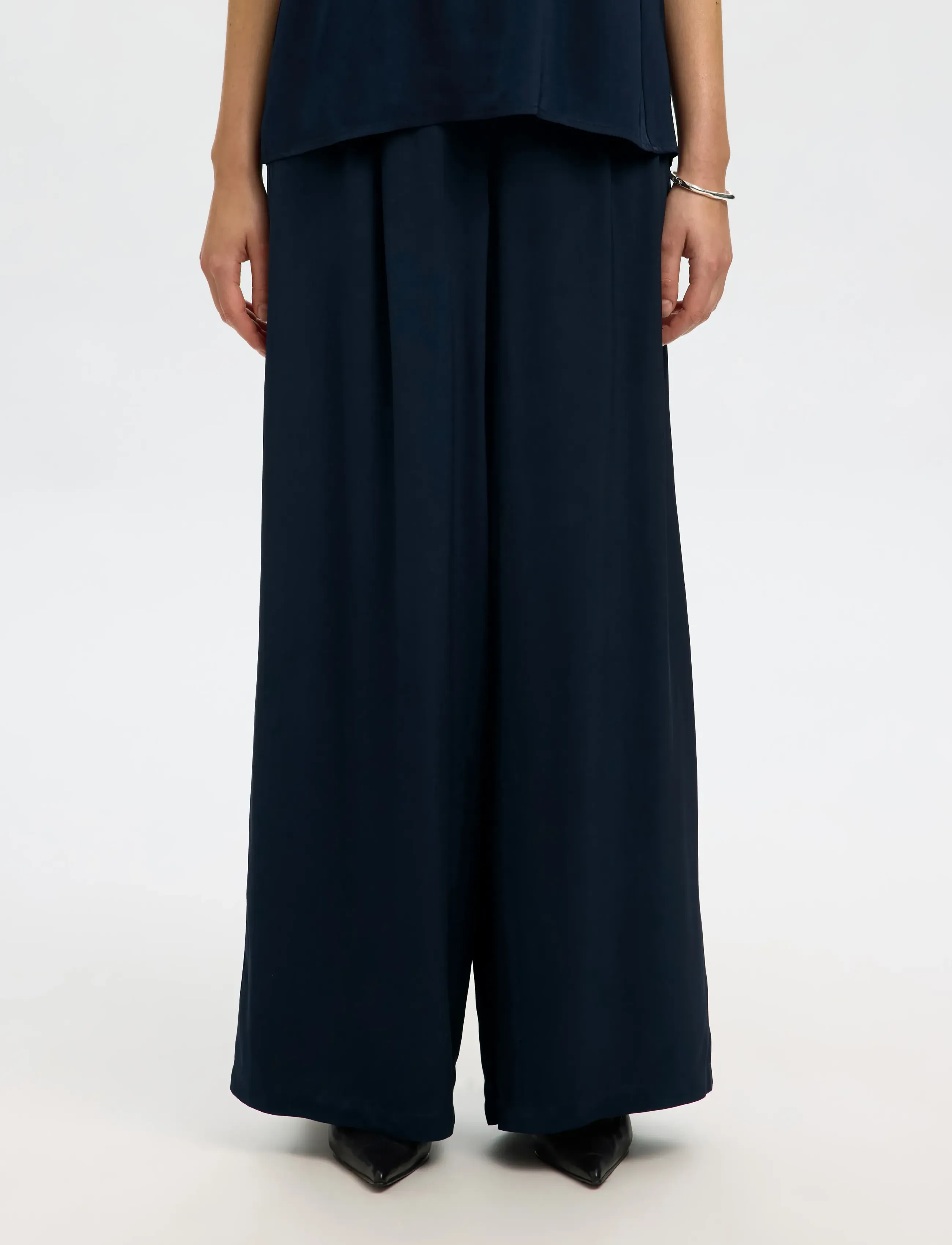 Slfleonore Hw Wide Pant B