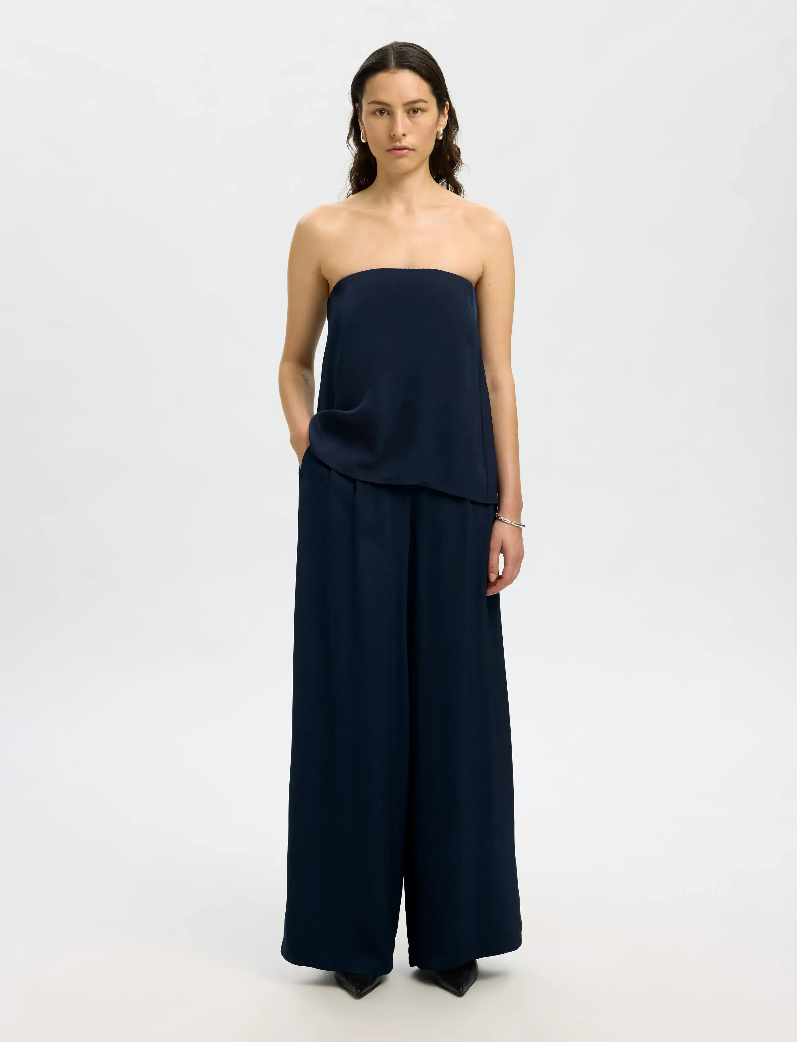 SELECTED Slfleonore Hw Wide Pant B kostymbyxor dam – bild 3