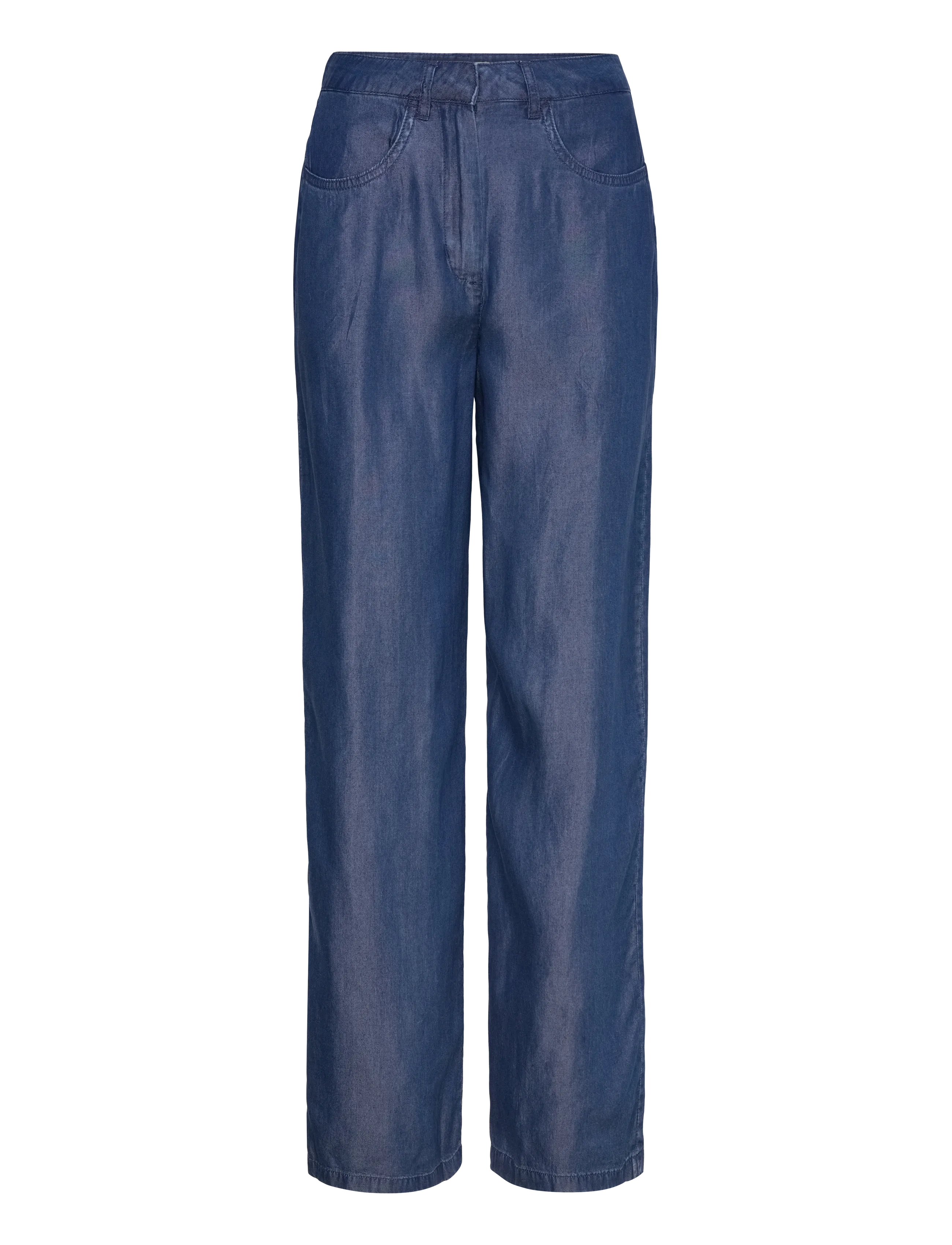 Selected SLFNOELLA MW WIDE PANT B - Bukser - DARK SAPPHIRE / blue