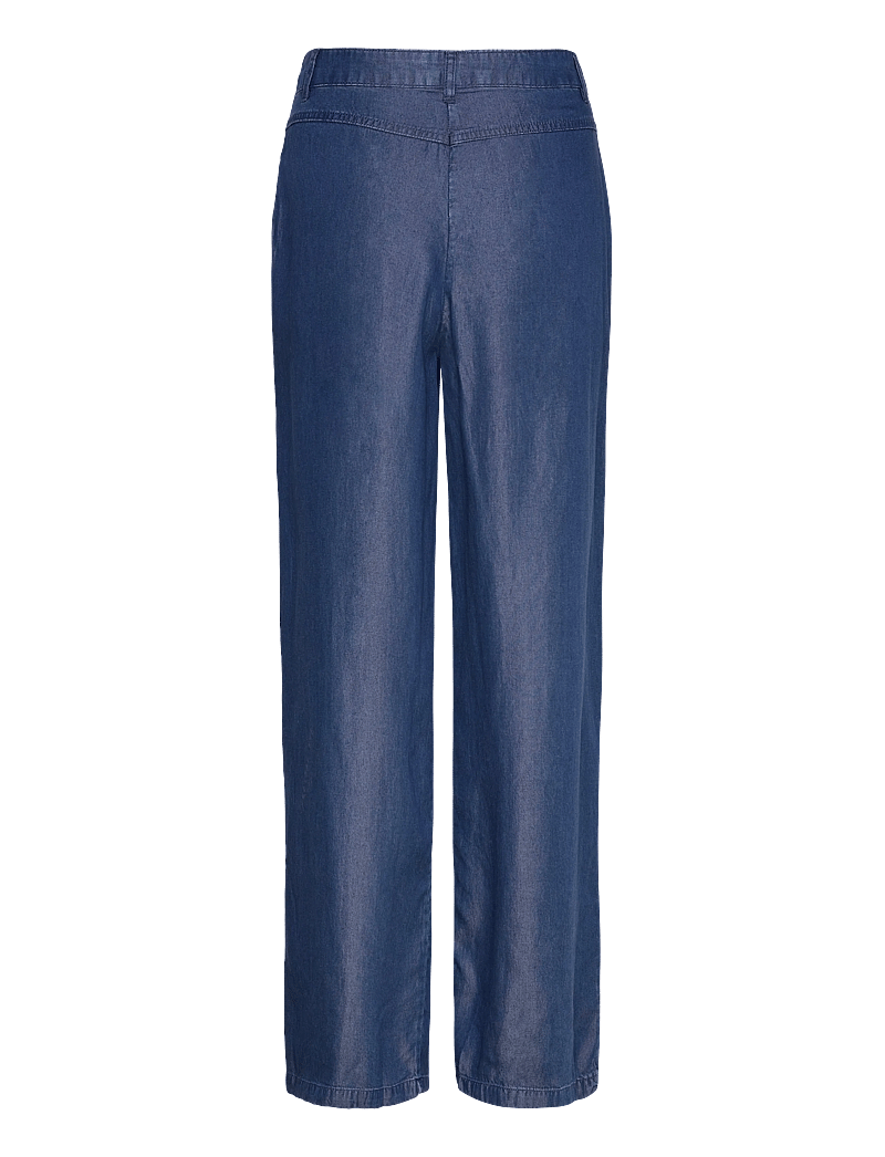 Selected - SLFNOELLA MW WIDE PANT B - hosen mit weitem bein - dark sapphire - 1
