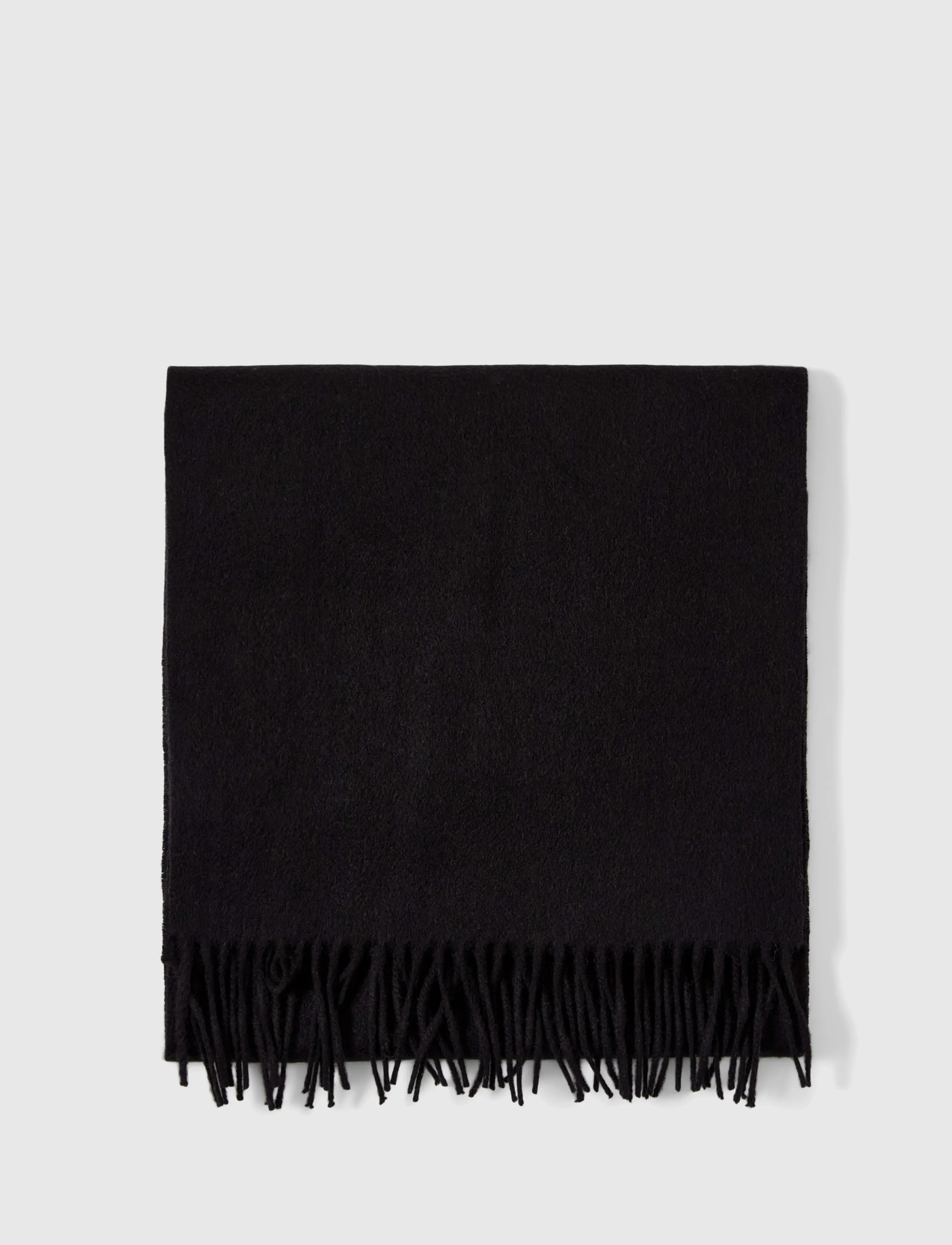 Selected - SLFTIME NEW WOOL SCARF - accessories - black - 3