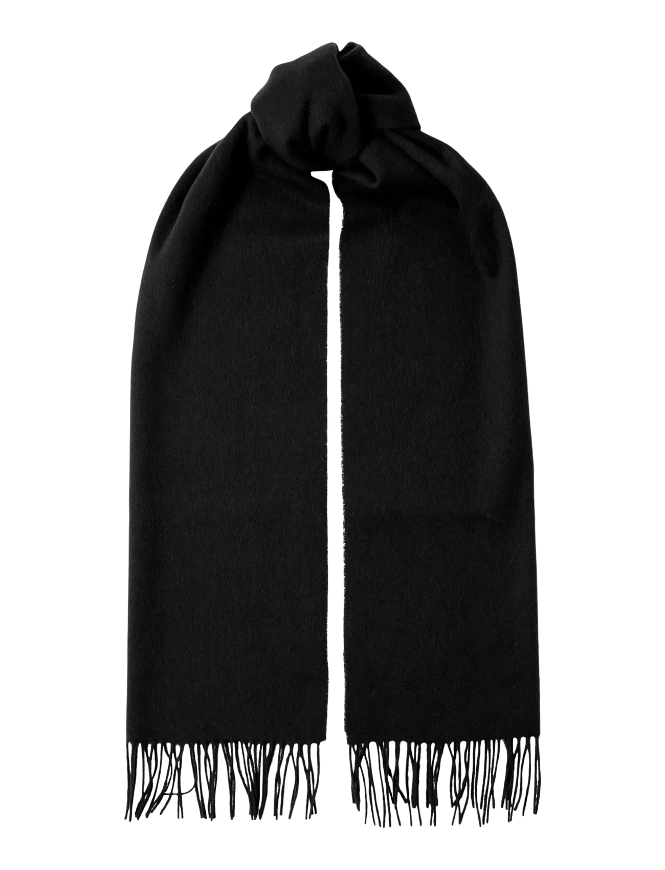 Selected - SLFTIME NEW WOOL SCARF - accessories - black - 2