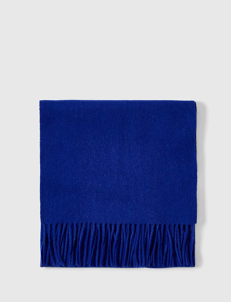 Selected - SLFTIME NEW WOOL SCARF - halstørklæder - dazzling blue - 3