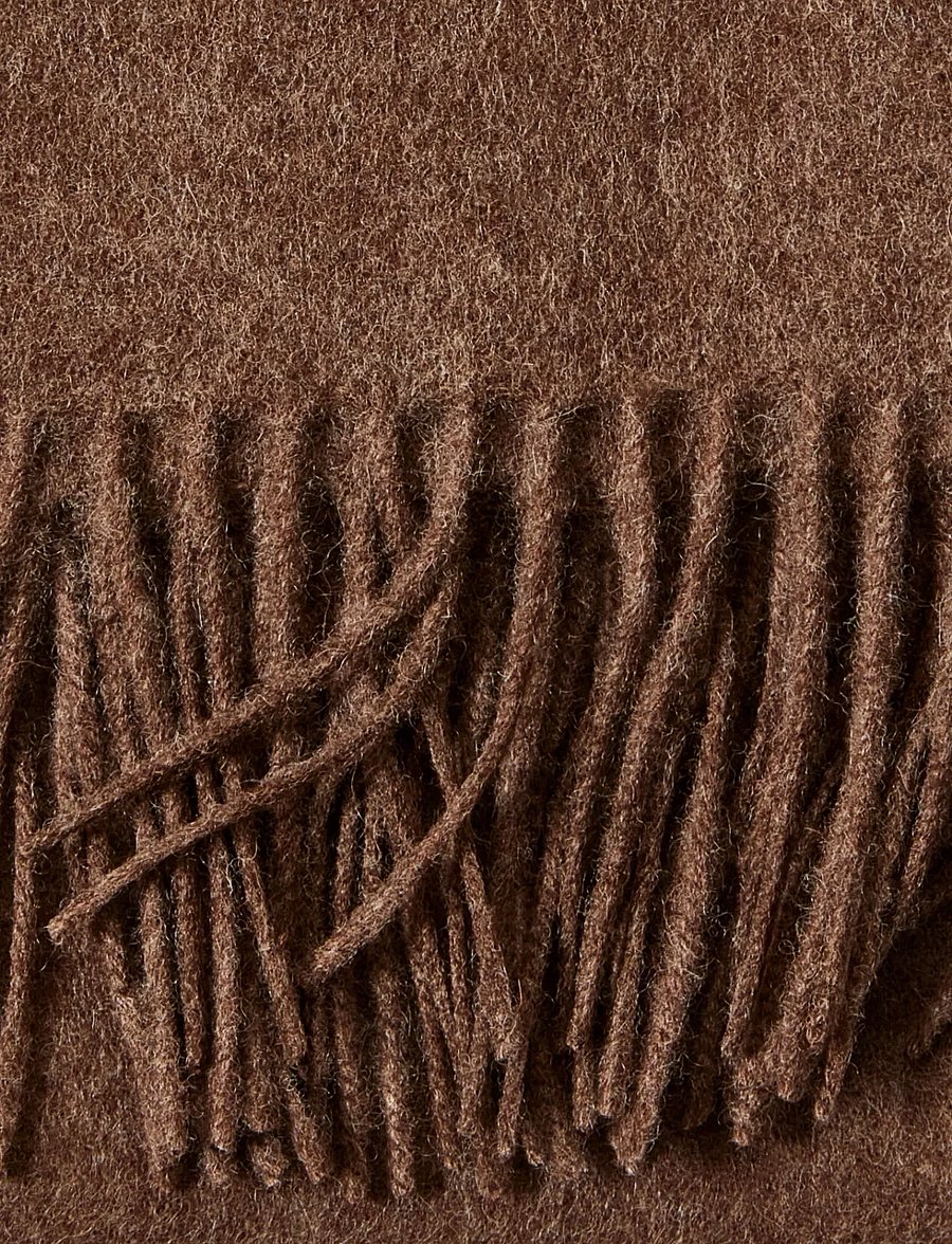 Selected - SLFTIME NEW WOOL SCARF - winterschals - fungi - 0
