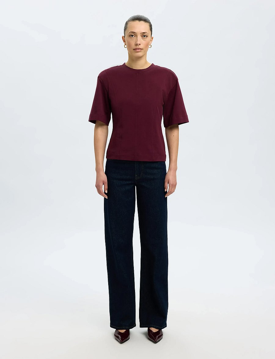 Selected - SLFMESA SS TEE - t-shirts - fig - 4