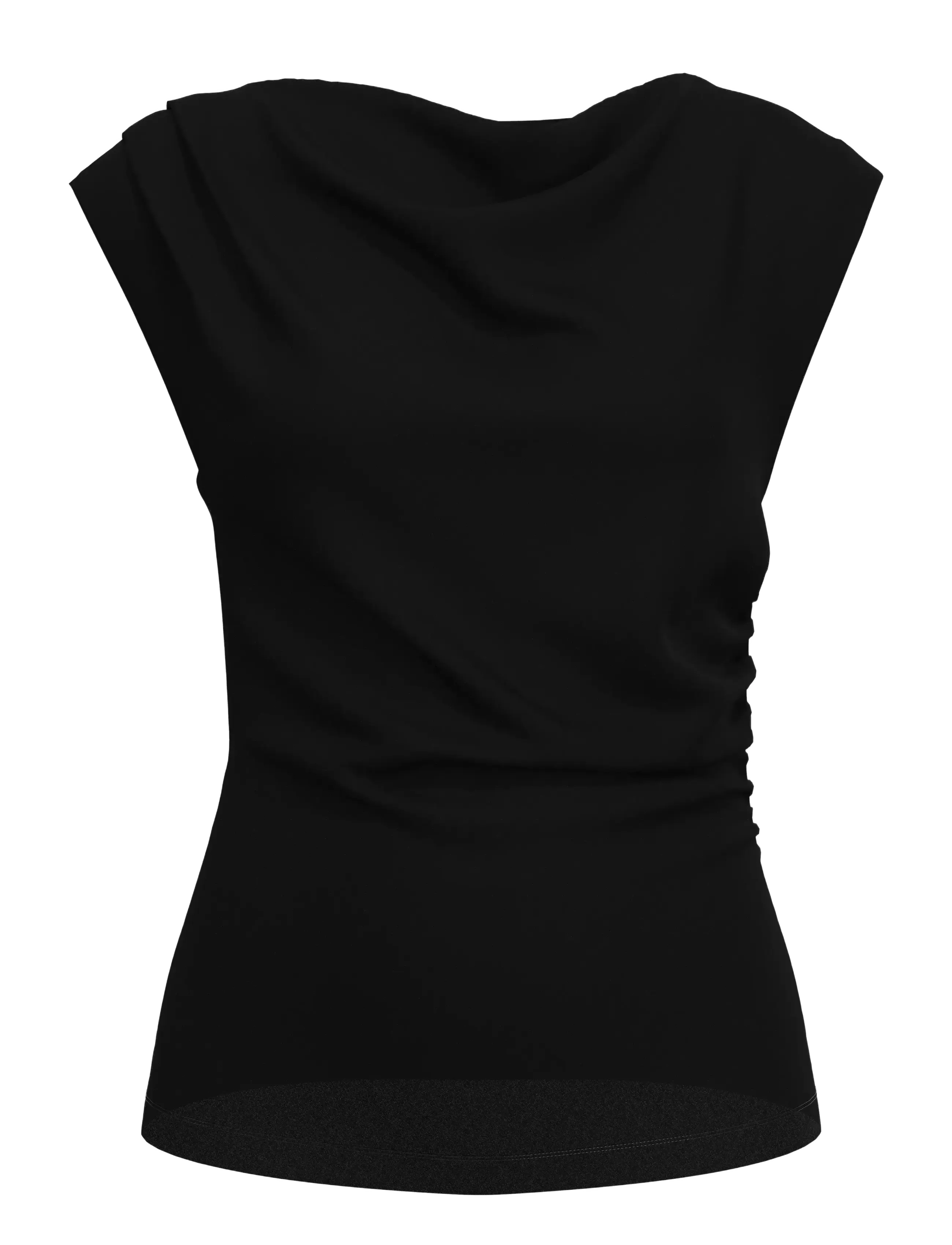 Selected SLFANJA SL SLIM TOP - Tøj - BLACK / black