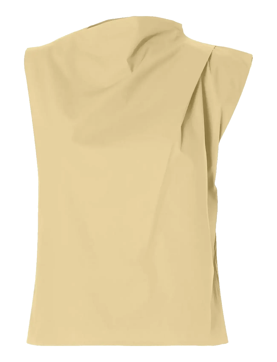 Selected - SLWDELIA SL TOP EX - Ärmellose blusen - italian straw - 0