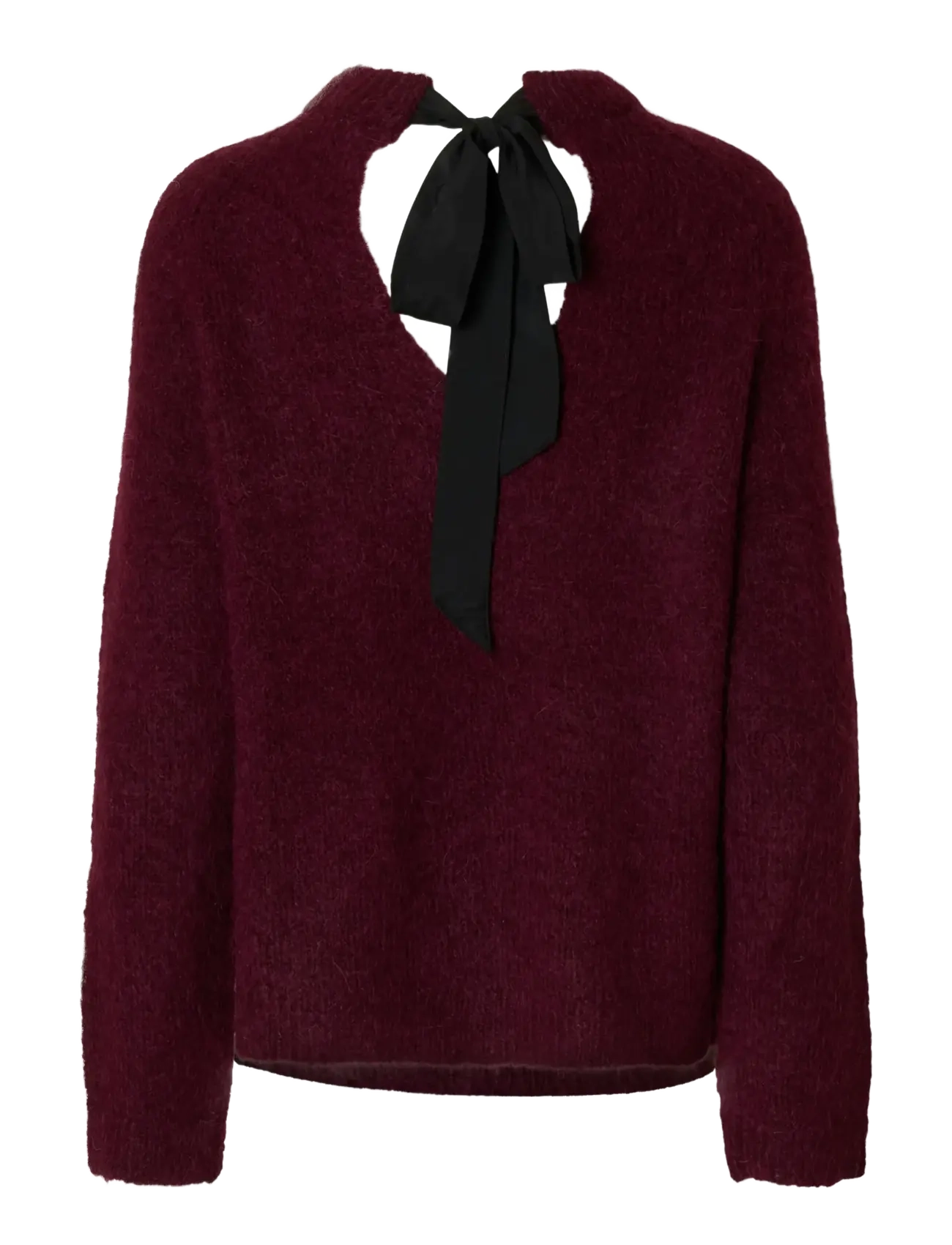 Selected - SLFGABELLA LS KNIT BOW O-NECK - gebreide truien - fig - 2