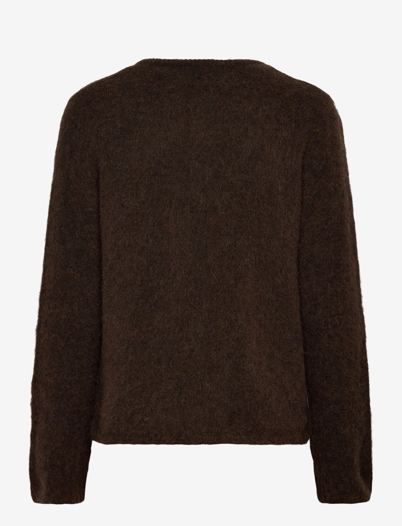 Selected - SLFLULU BRUSHED LS KNIT KEYHOLE O-NECK - stickade tröjor - delicioso - 1