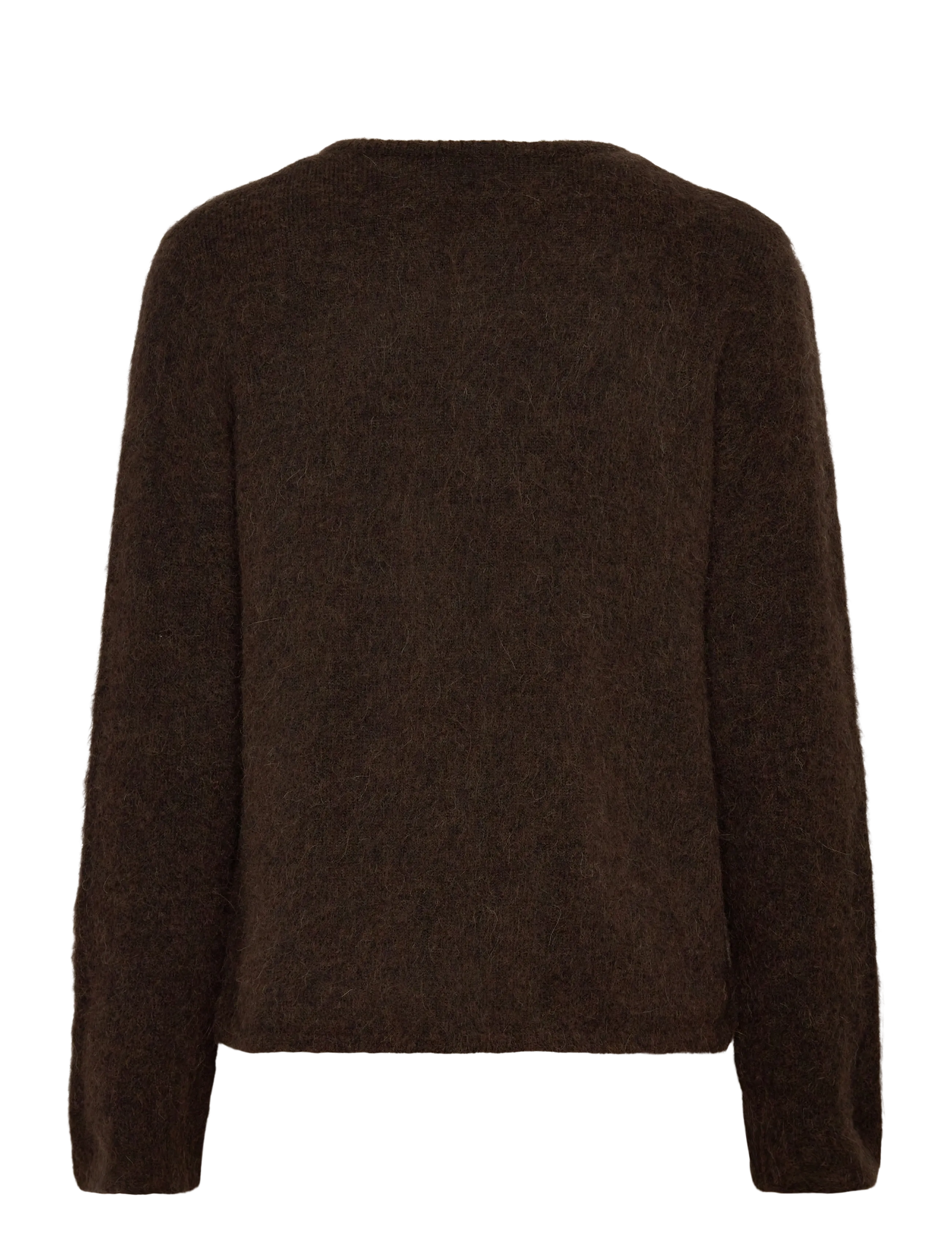 Selected - SLFLULU BRUSHED LS KNIT KEYHOLE O-NECK - striktrøjer - delicioso - 2
