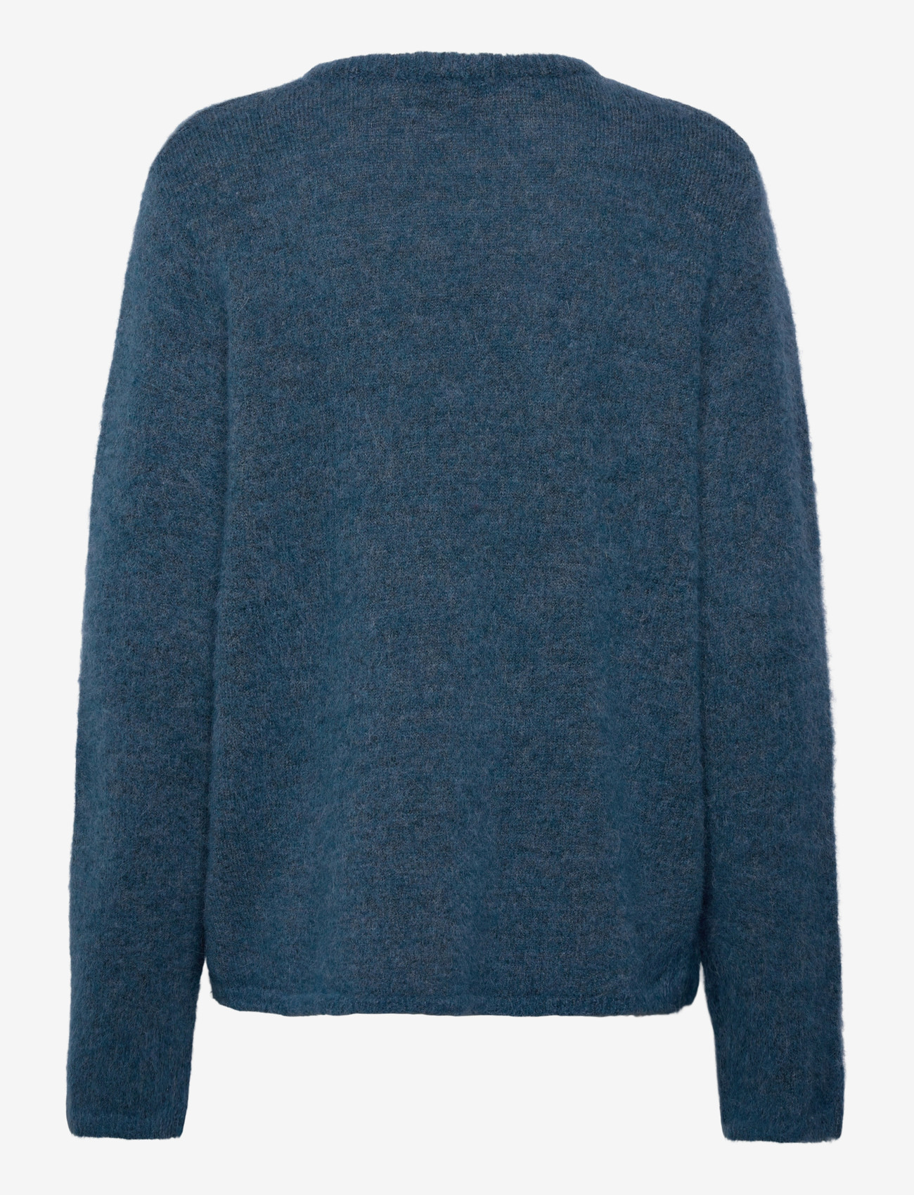 Selected - SLFLULU BRUSHED LS KNIT KEYHOLE O-NECK - pullover - midnight - 1