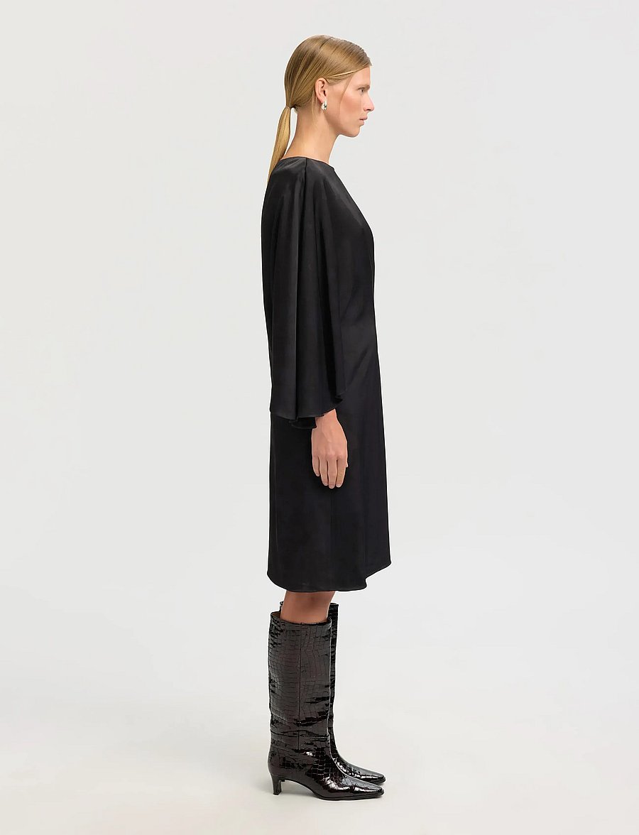Selected - SLFLAURINA REGULAR ONE SHOULDER DRESS B - cocktailkleider - black - 5