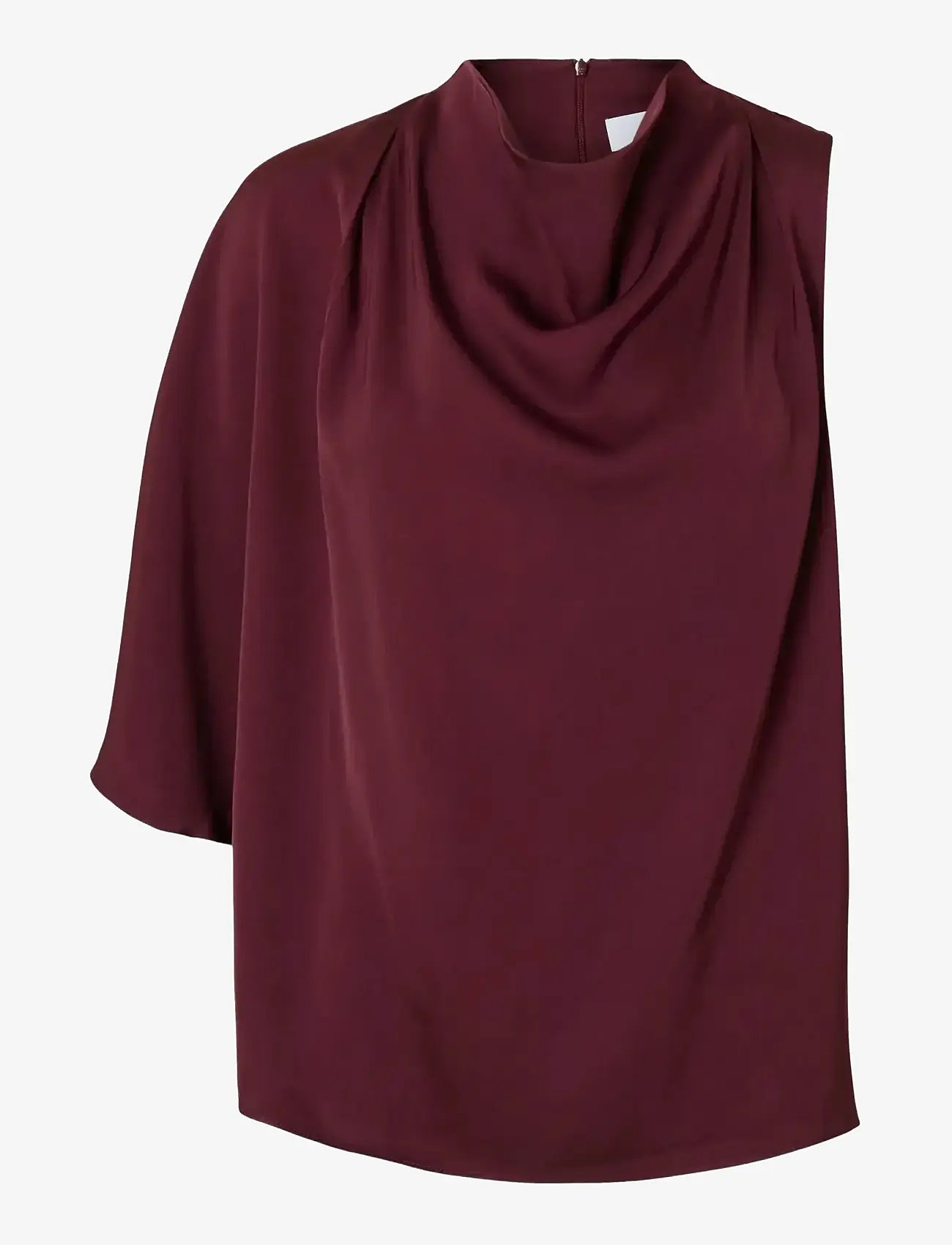 Selected - SLFLAURINA ONE SHOULDER COWL TOP B - kortærmede bluser - fig - 1