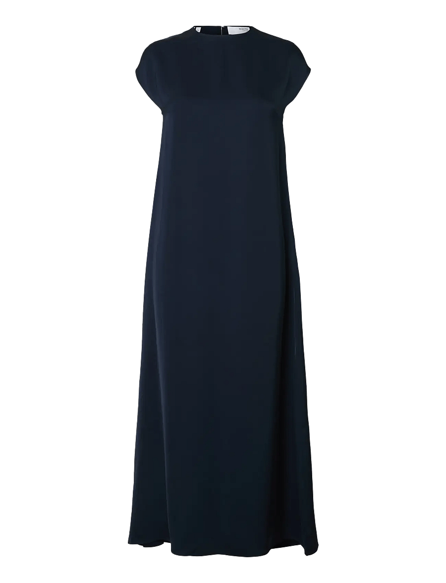 Selected - SLFLINA SL ANKLE SLIM DRESS - aftonklänningar - dark sapphire - 1