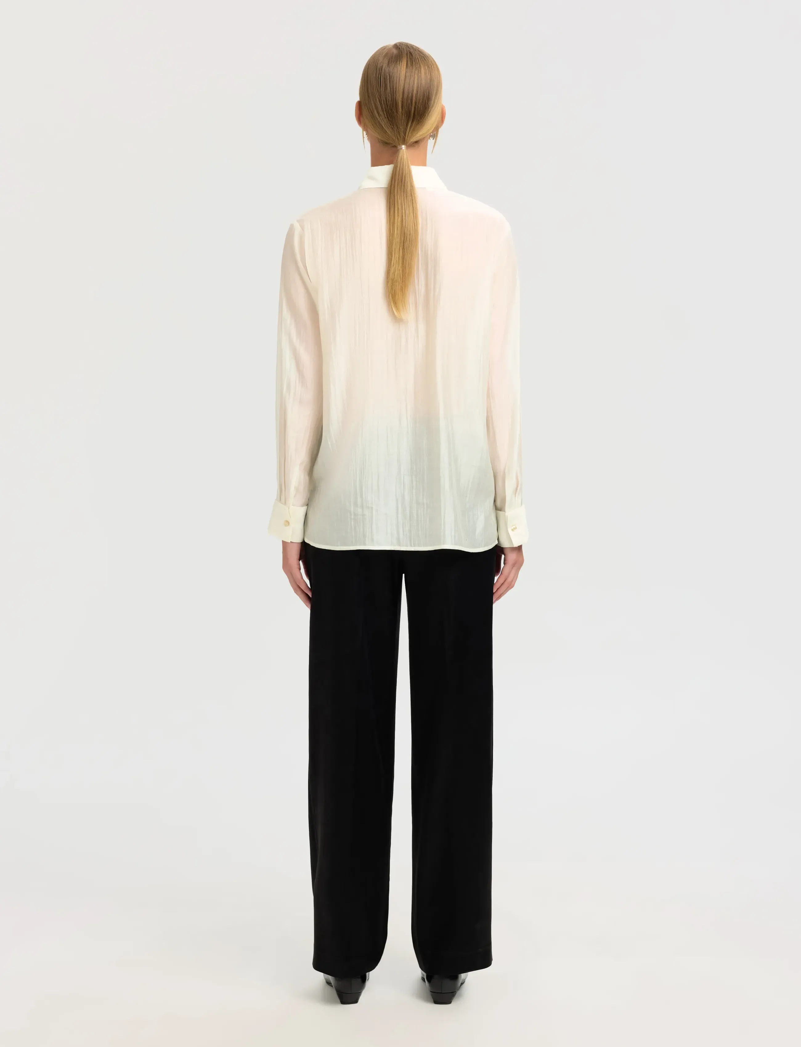 Selected - SLFIRIS RELAXED LS SHIRT B - langärmlige hemden - angora - 2