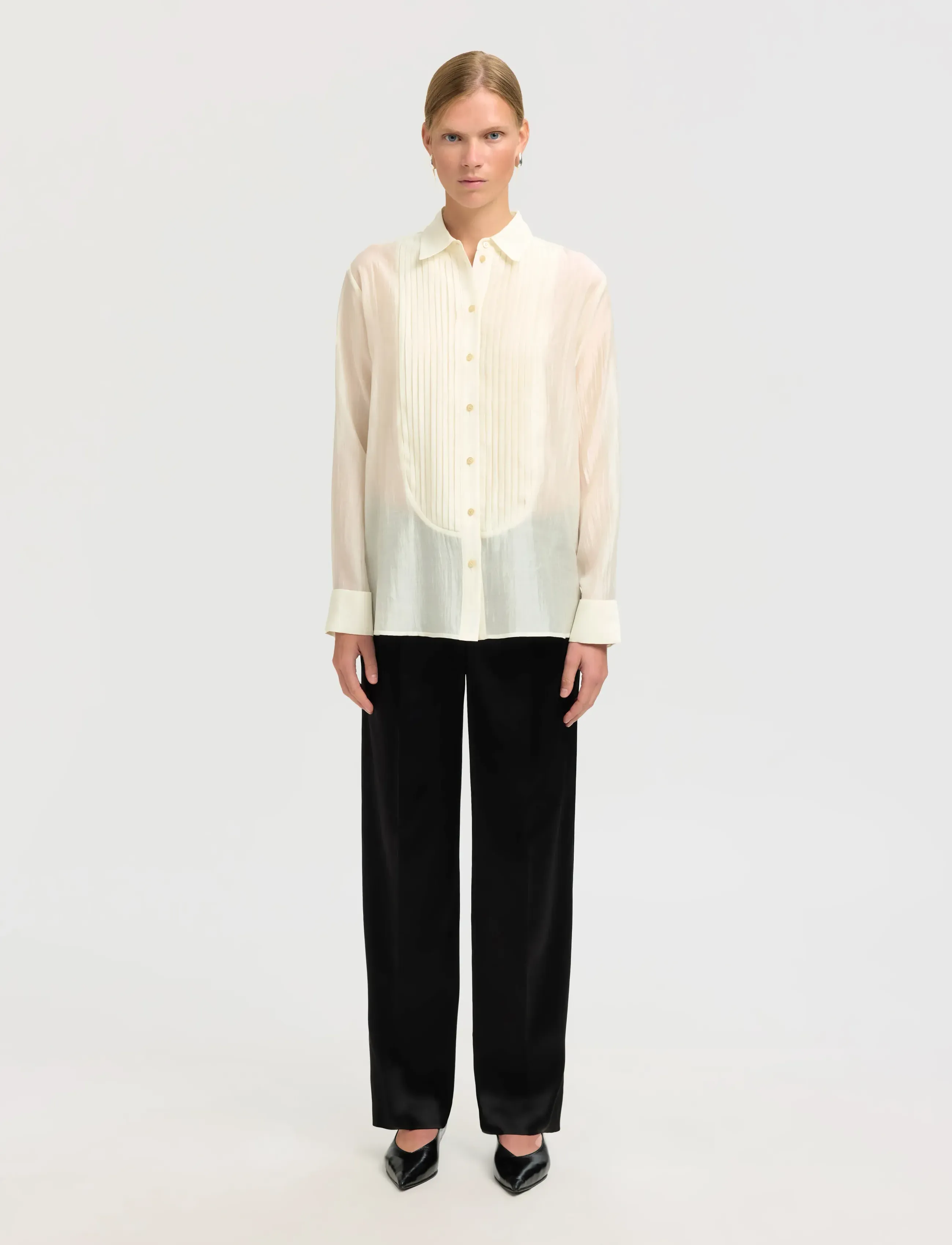 Selected - SLFIRIS RELAXED LS SHIRT B - langärmlige hemden - angora - 3