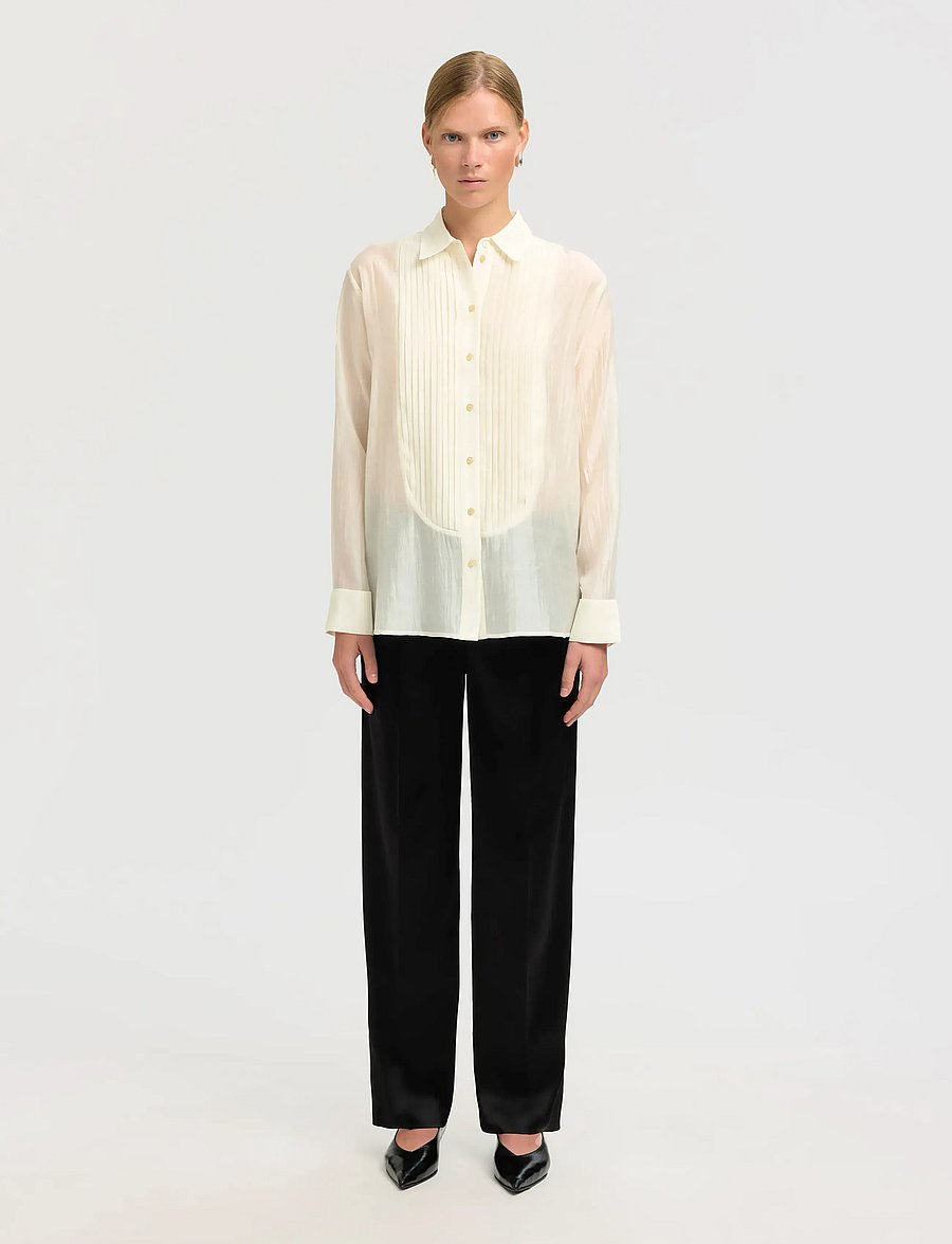 Selected - SLFIRIS RELAXED LS SHIRT B - langærmede skjorter - angora - 3