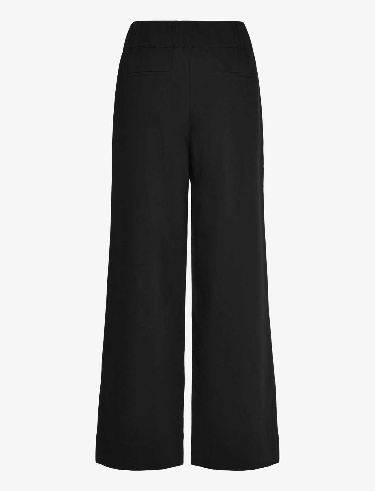 Selected - SLFPATRICIA MW WIDE PANT B - bukser med brede ben - black - 1