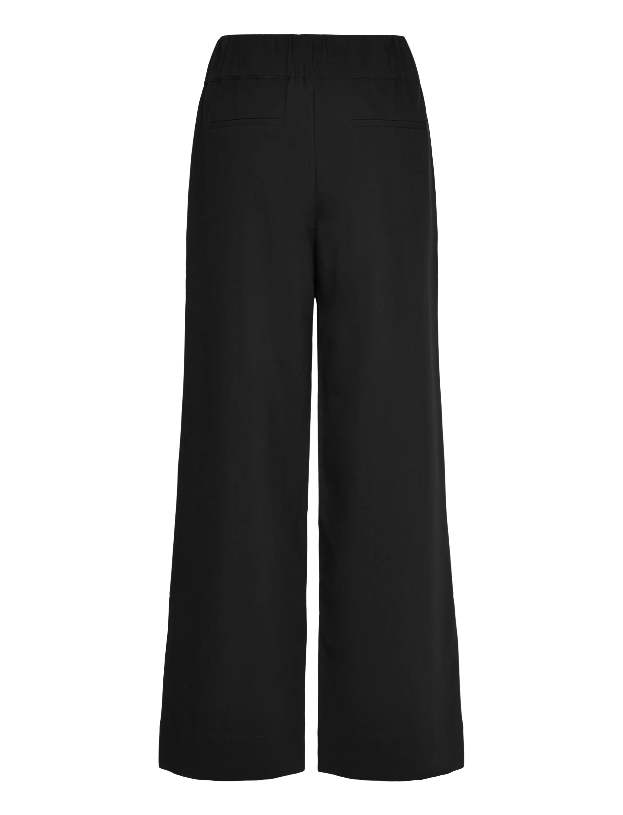 Selected - SLFPATRICIA MW WIDE PANT B - hosen mit weitem bein - black - 1
