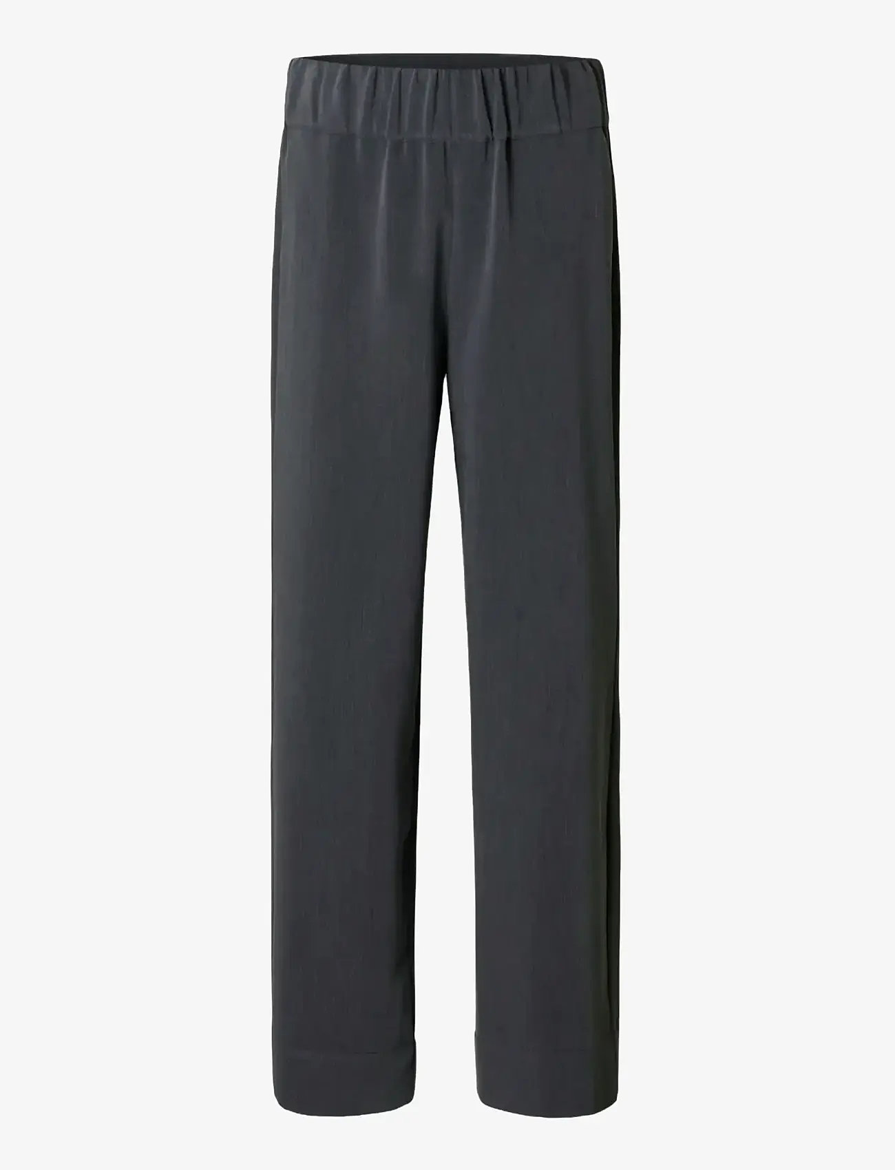 Selected - SLFPATRICIA MW WIDE PANT B - bukser med brede ben - medium grey melange - 1
