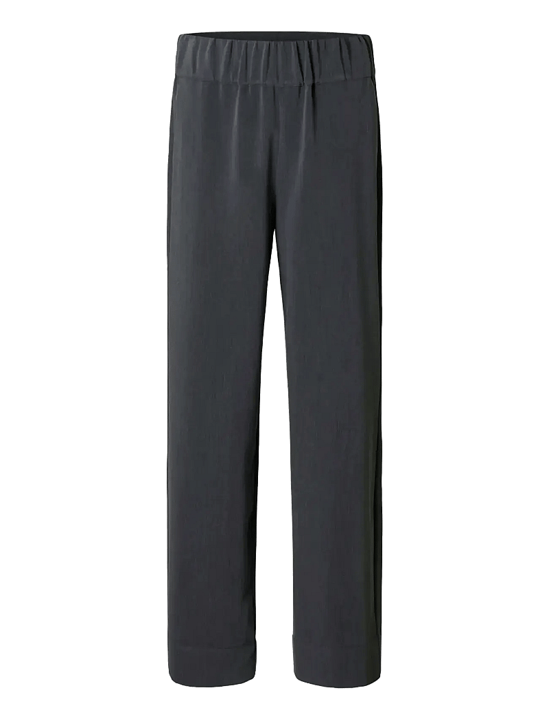 Selected - SLFPATRICIA MW WIDE PANT B - bukser med brede ben - medium grey melange - 1