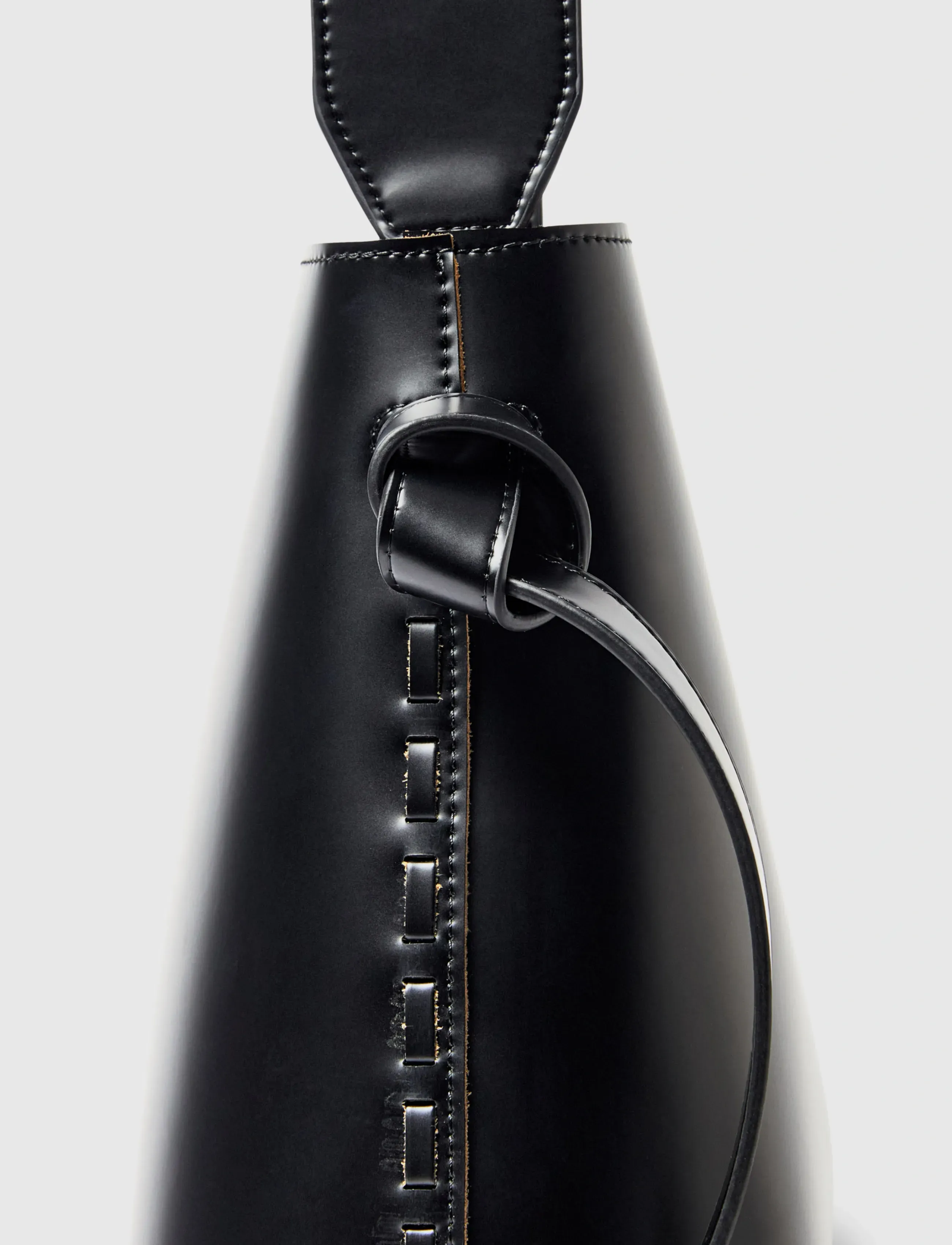 Selected - SLWSTELLA MEDIUM LEATHER BAG - schultertaschen - black - 4