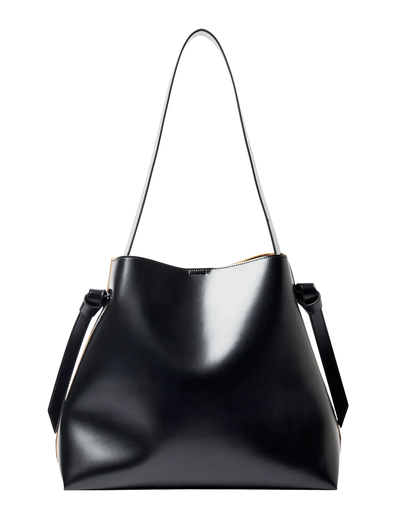 SELECTED Slfstella Large Leder Tasche Schwarz - One Size - Damen