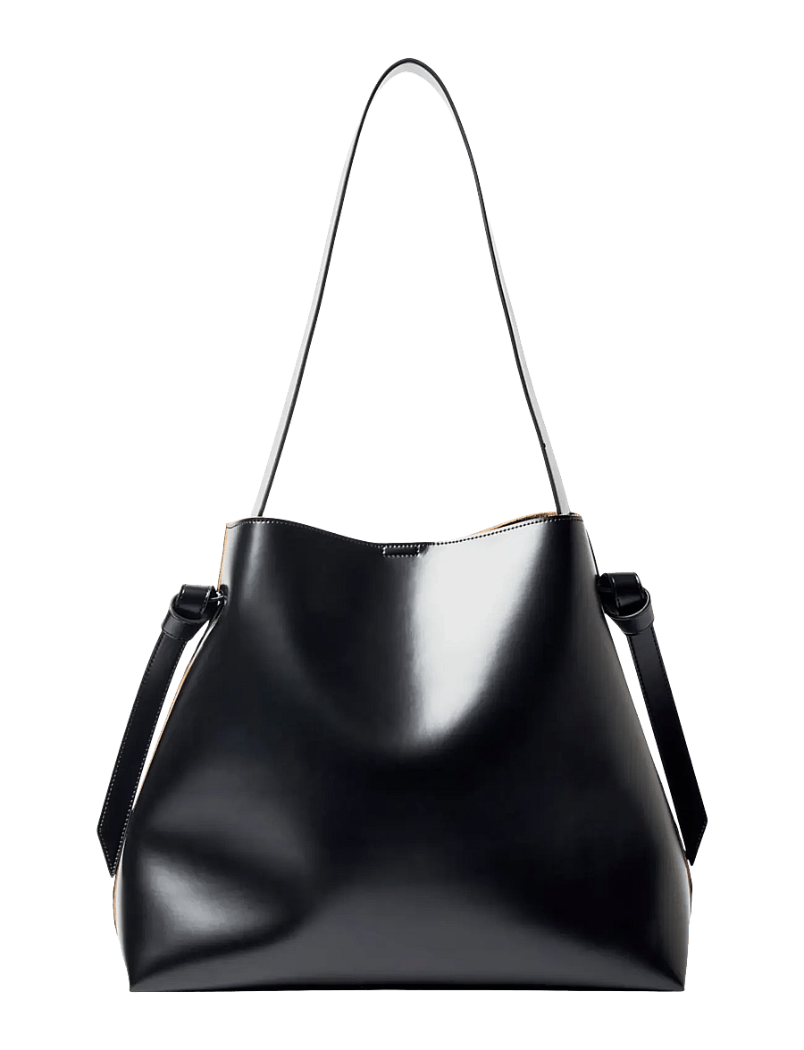 Selected - SLFSTELLA LARGE LEATHER BAG - igapäevane stiil - black - 1