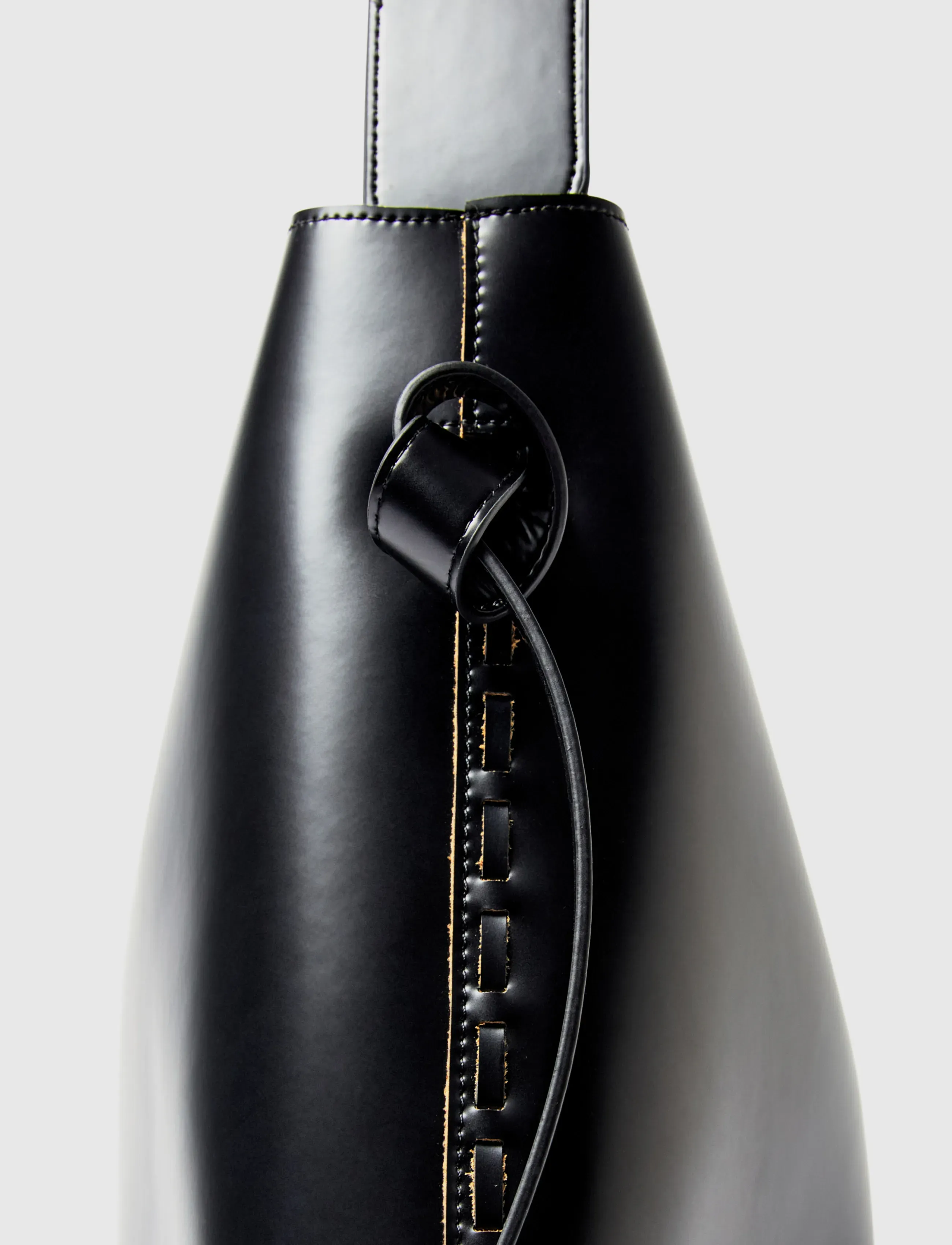 Selected - SLFSTELLA LARGE LEATHER BAG - black - 4
