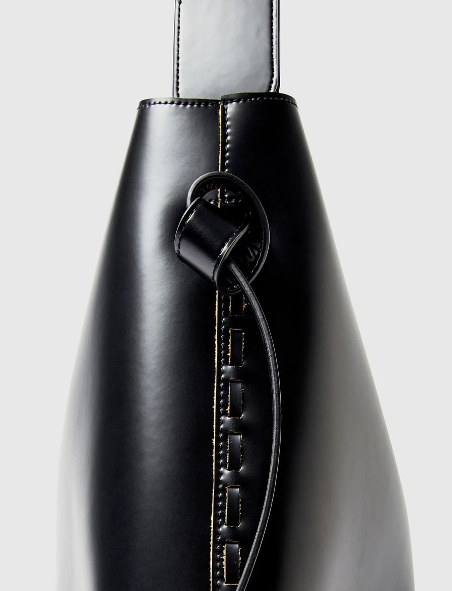 Selected - SLFSTELLA LARGE LEATHER BAG - igapäevane stiil - black - 4