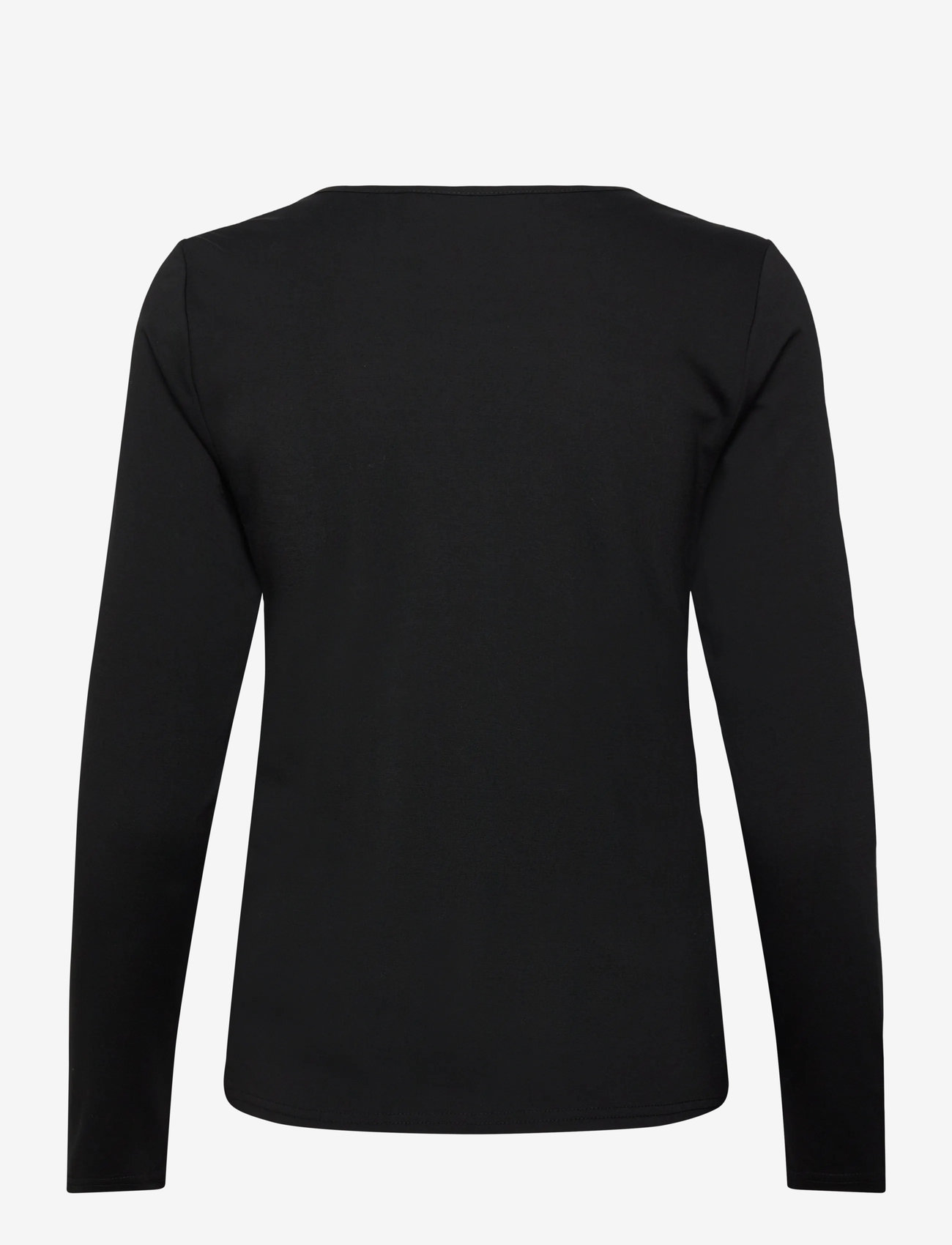 Selected - SLFSLIM MIA LS TIE TOP - pikkade varrukatega alussärgid - black - 1