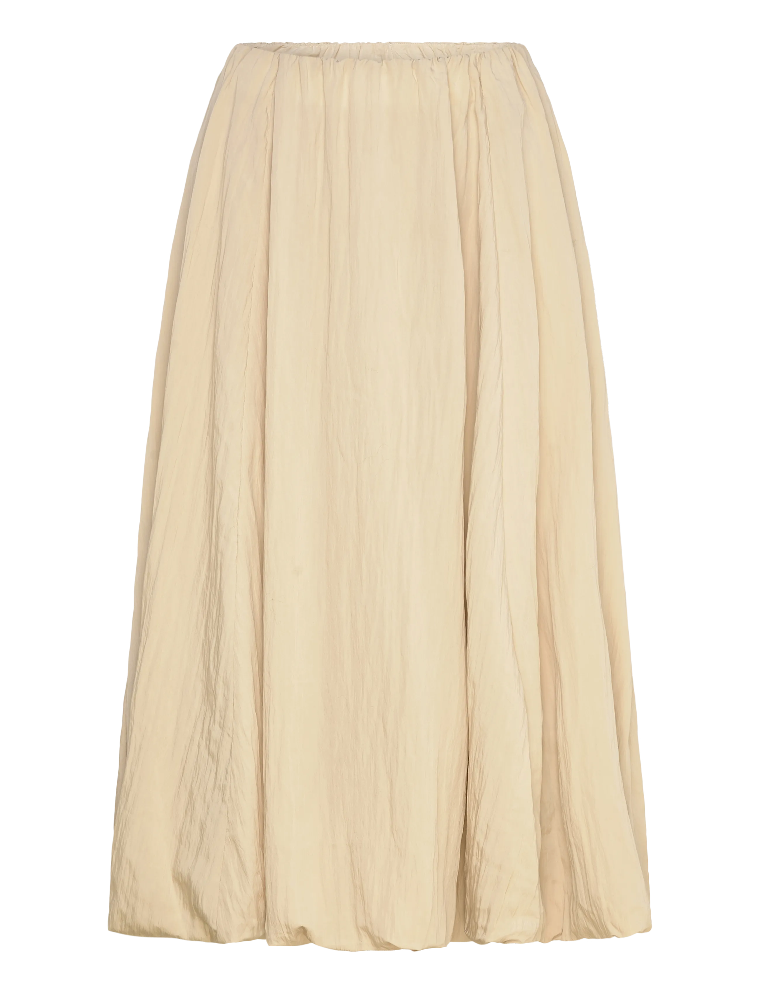 Selected - SLFROLAN HW BUBBLE HEM MIDI SKIRT - midi skirts - island fossil - 0